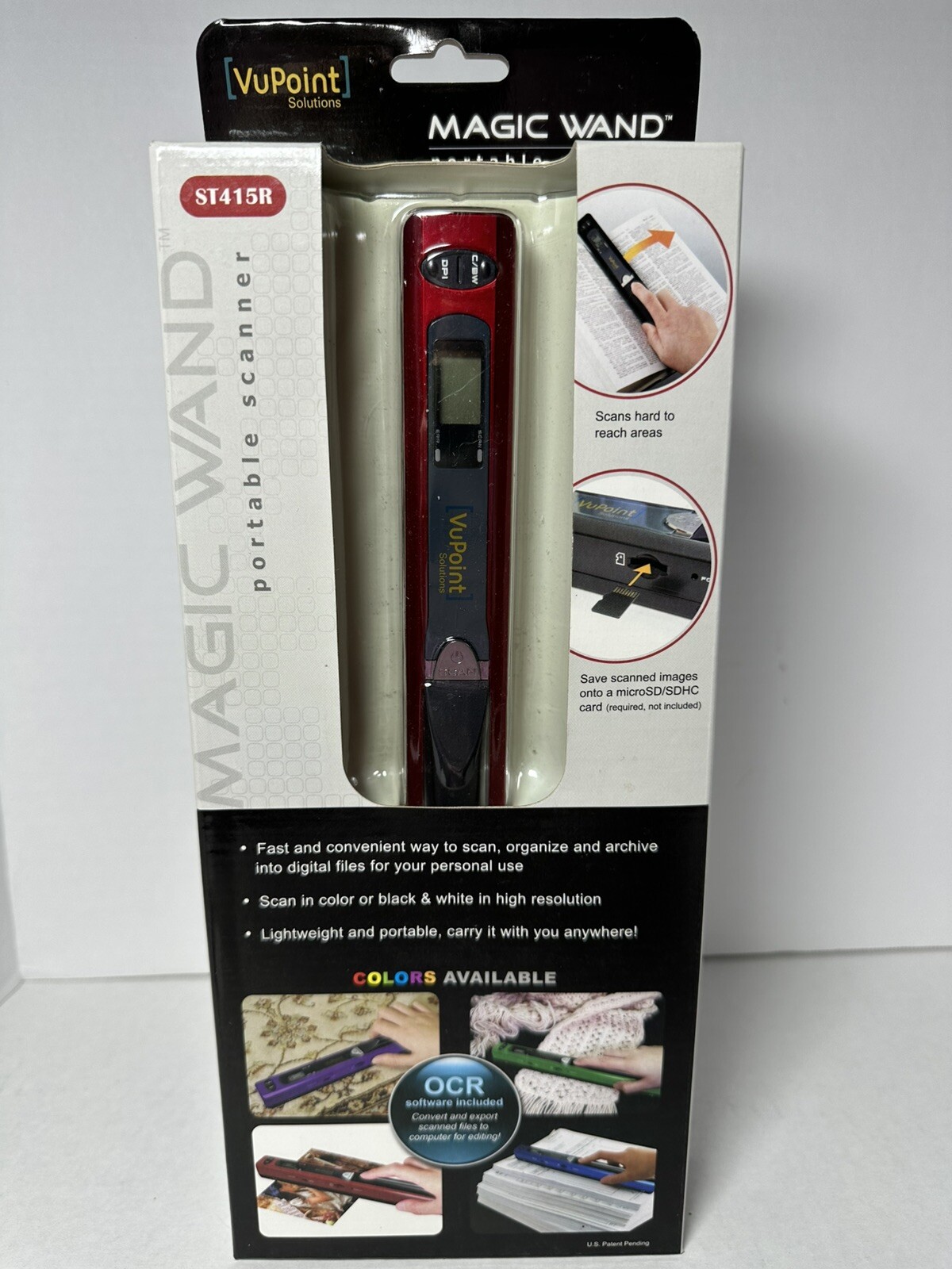 NEW Portable Scanner Magic Wand Vu Point ST415R  NEW
