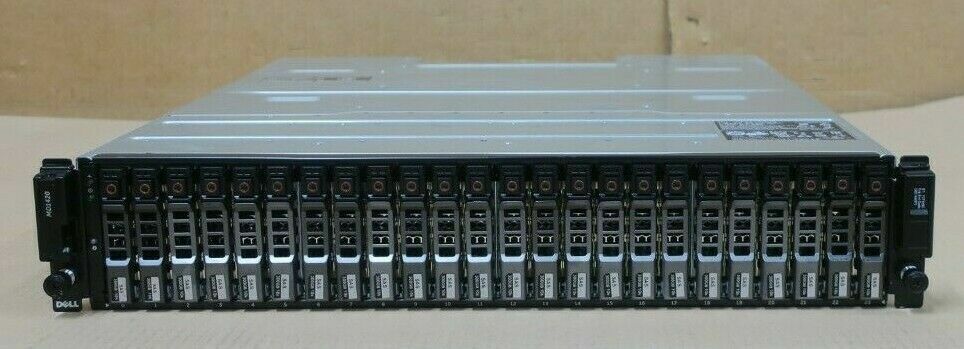 Dell PowerVault MD1420 Storage Array 24x 300GB 10K HDD 2x 12G-SAS-4 2x PSU