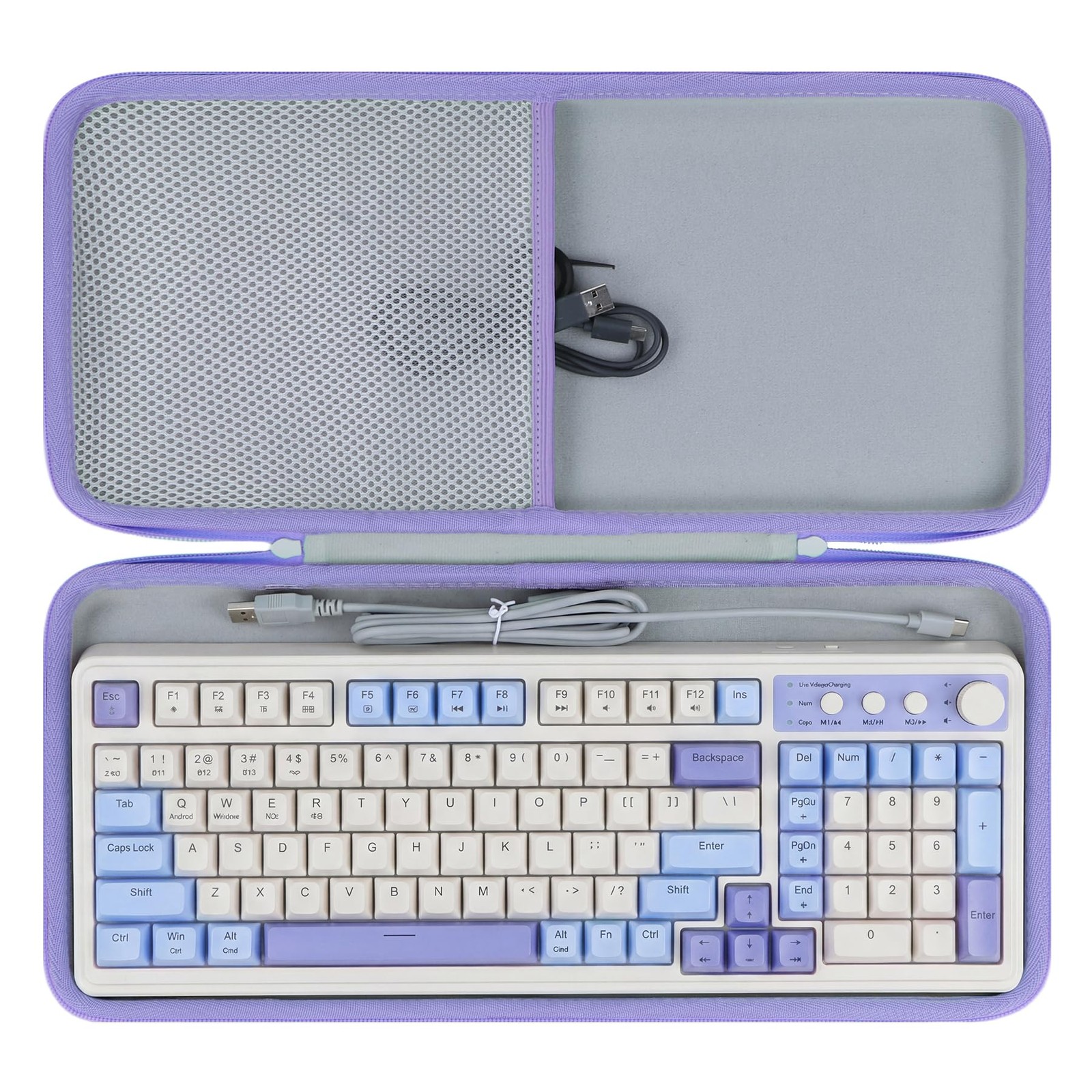 Peyyargo Case Compatible with Aula S99/F99 Wireless Mechanical Keyboard | Lig...
