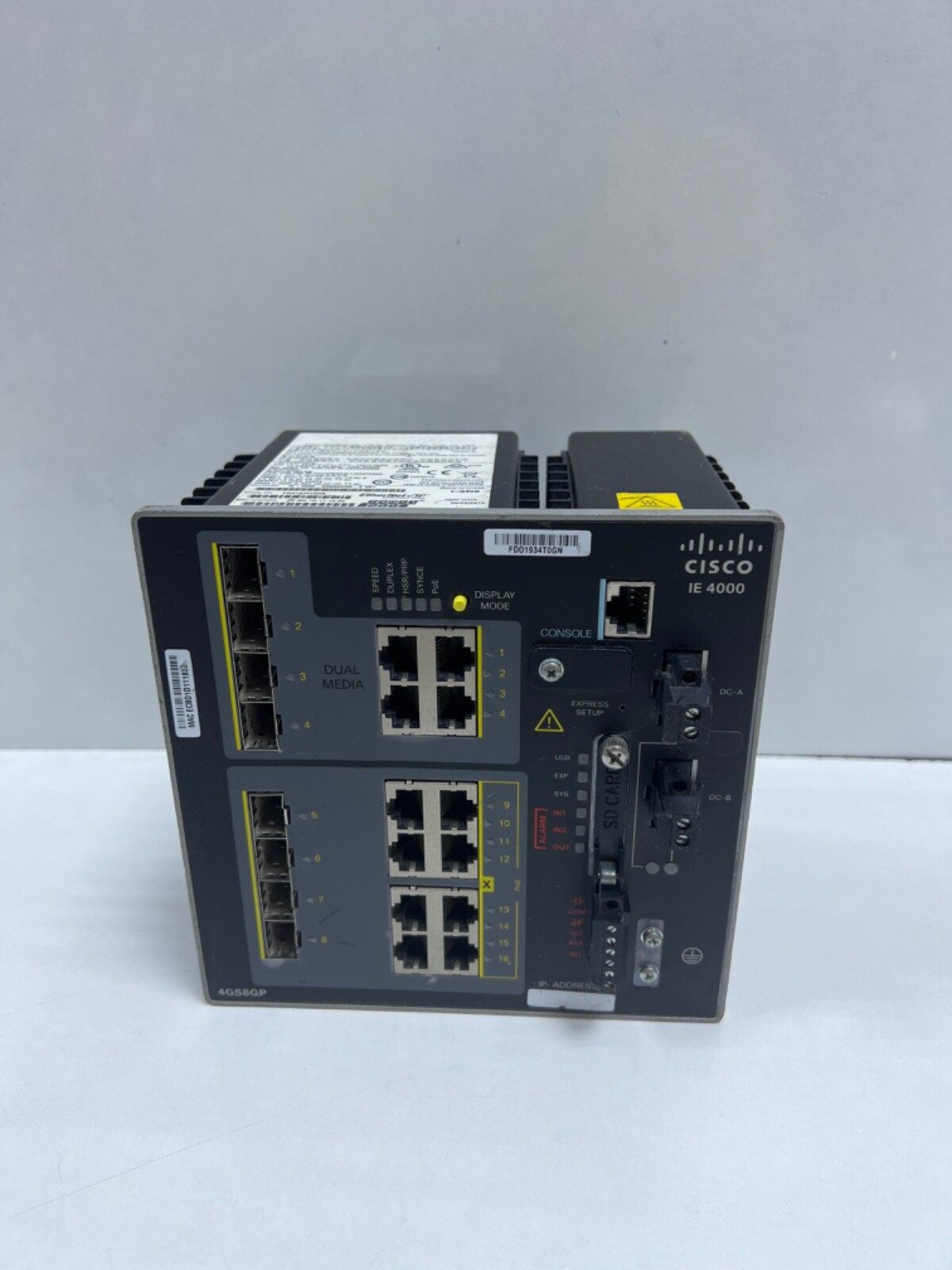Cisco Switch - IE-4000-4GS8GP4G-E V01