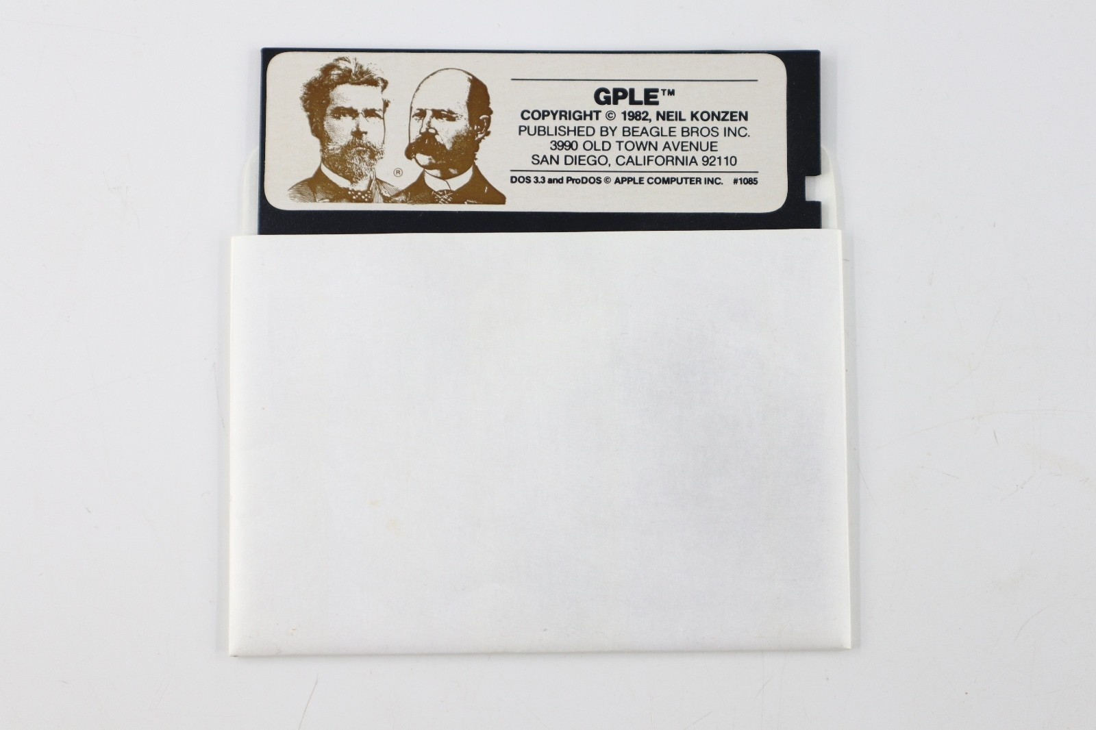 Vintage GPLE by Beagle Bros Software 5.25" Disk Apple II IIe 1982 Neil Konzen