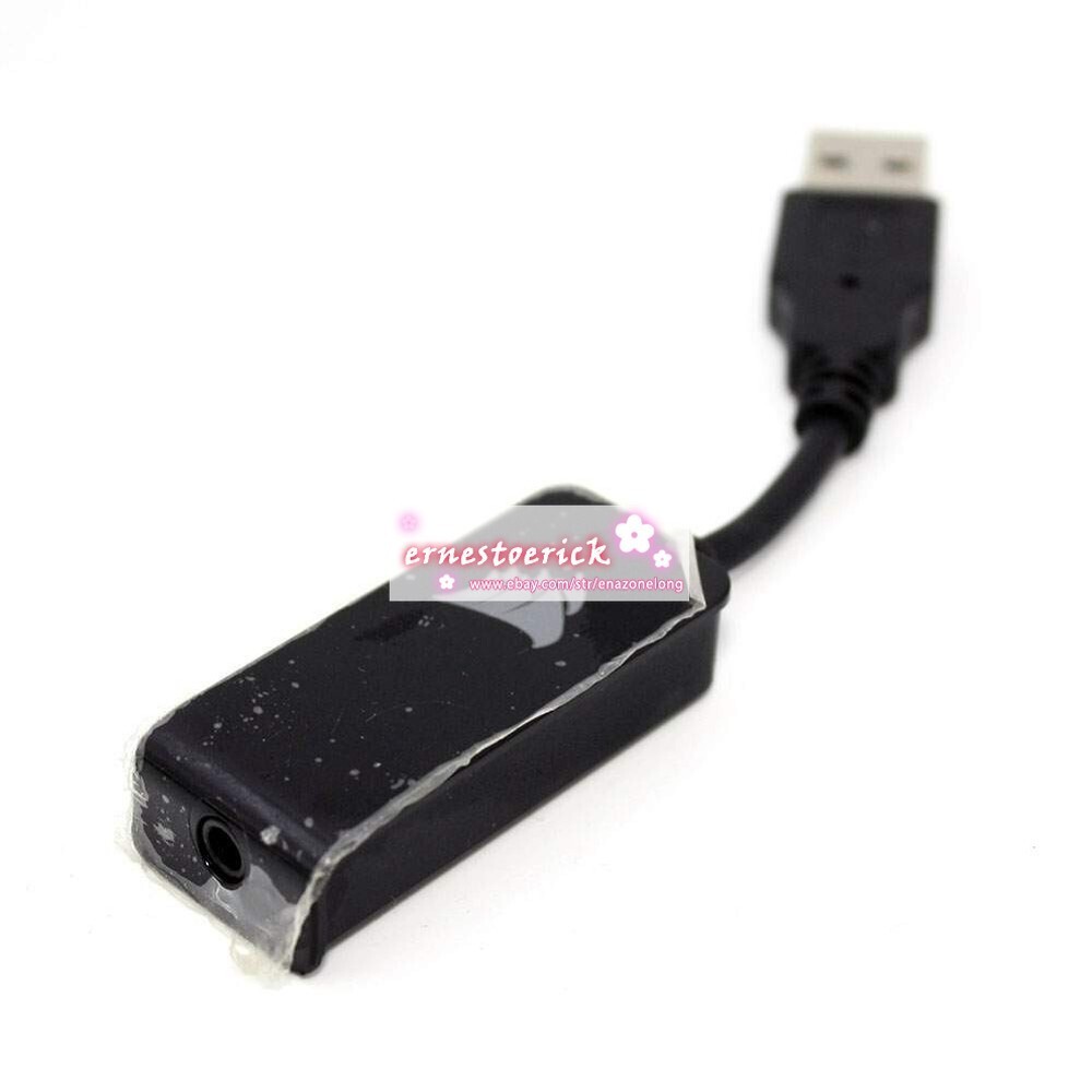 USB Sound Adapter Card Dongle 3.5mm RDA0043 For CORSAIR HS55 SURROUND Gaming