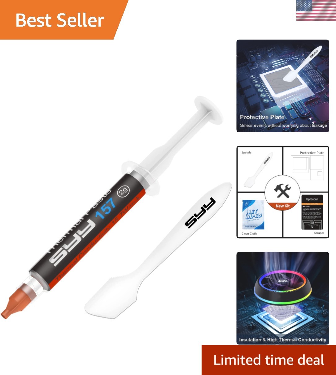 Easy to Apply 2g Thermal Paste - Optimal Cooling for Home and Gaming PCs
