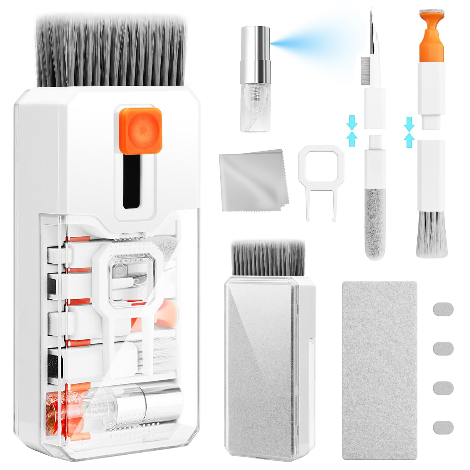 Ordilend Keyboard Cleaner & Laptop Cleaning Kit, All-in-1 for Computer PC, White