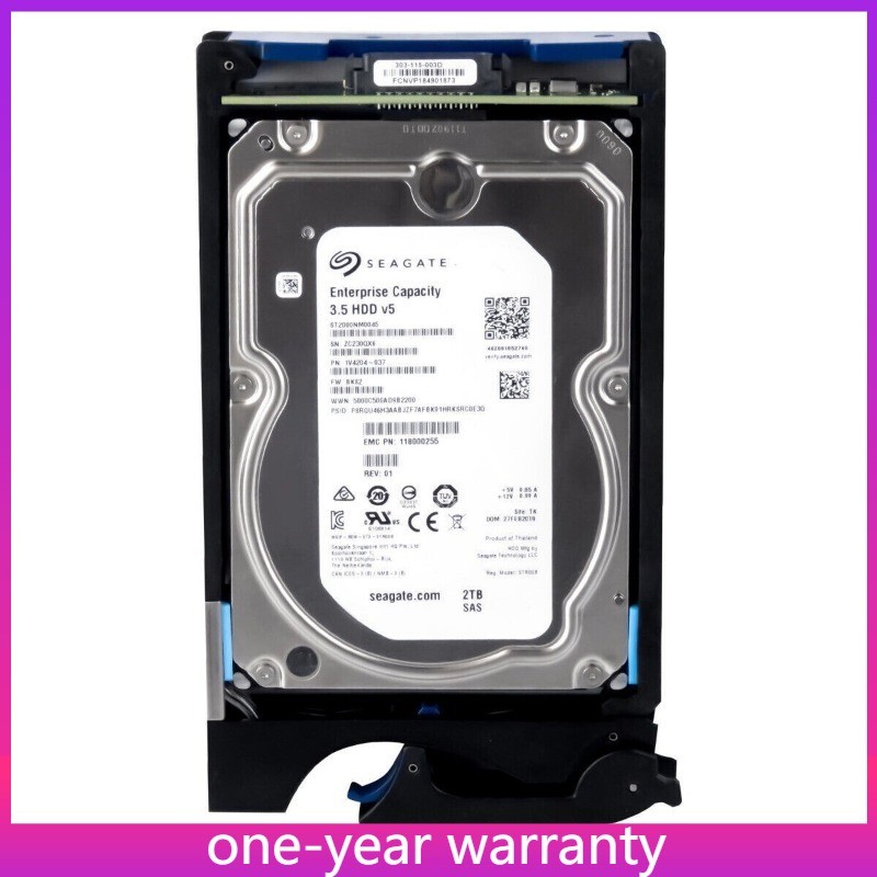 1PCS X Es30 2Tbs EMC Data Domain 005052085 X-es30-2Tbs 2Tb 7.2k 3.5 SAS Hard Dr