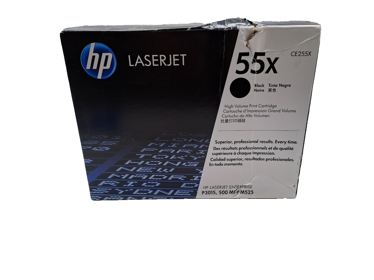 HP 55X High Yield Original LaserJet Toner Cartridge HP CE255X Black
