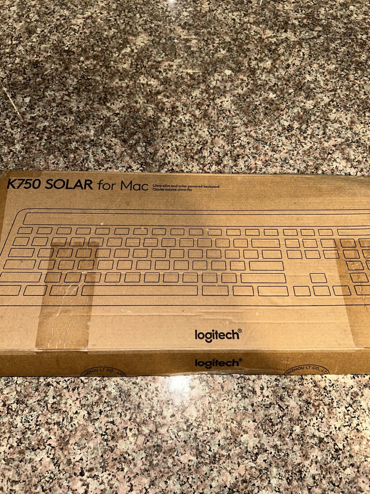 Logitech K750 Wireless Solar Keyboard for Mac Silver Ultra-Slim