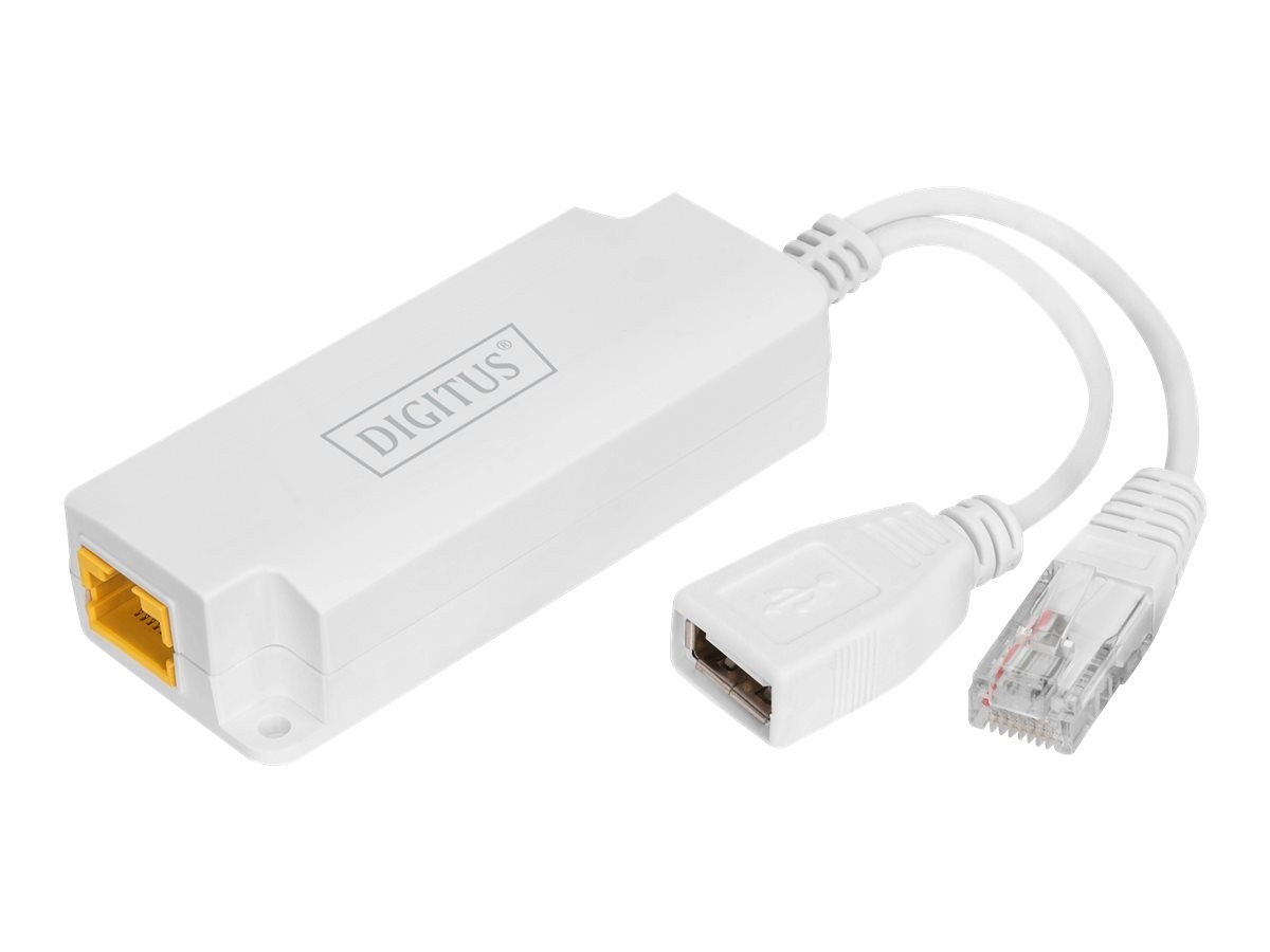 DIGITUS USB-A PoE Splitter USB Type A Female Network Switch 1Gbps DN-95208