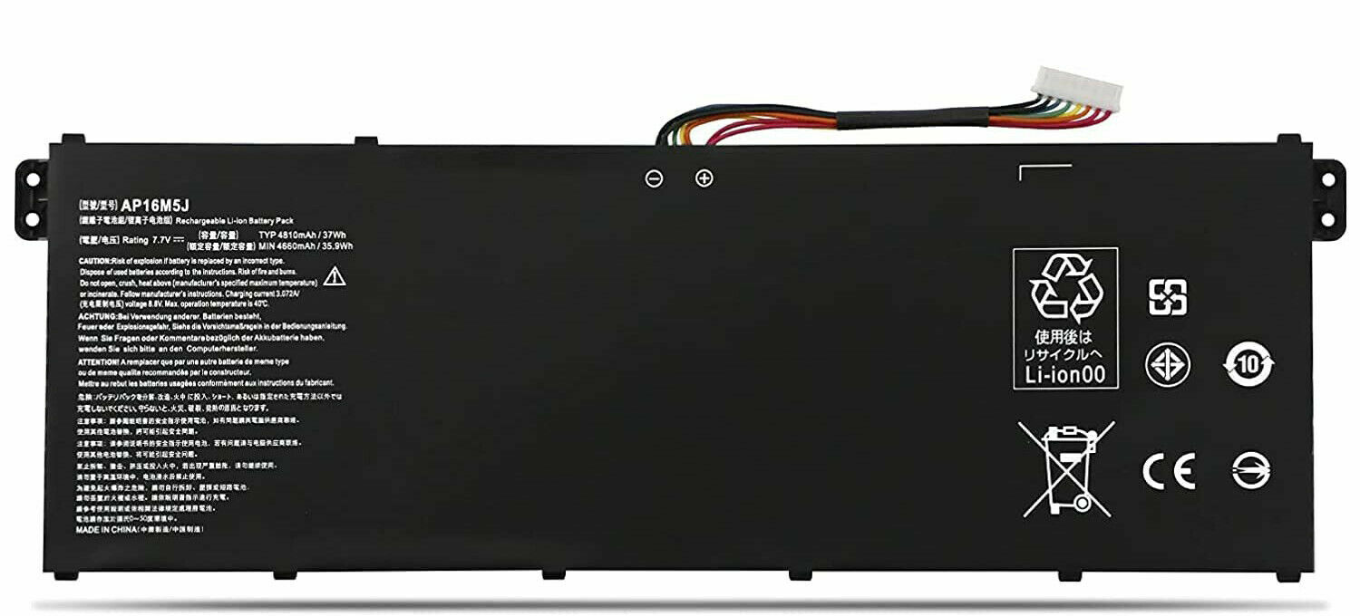 REPLACEMENT AP16M5J BATTERY FOR ACER ASPIRE 1 A114-31 ASPIRE 3 A314-21 37WH