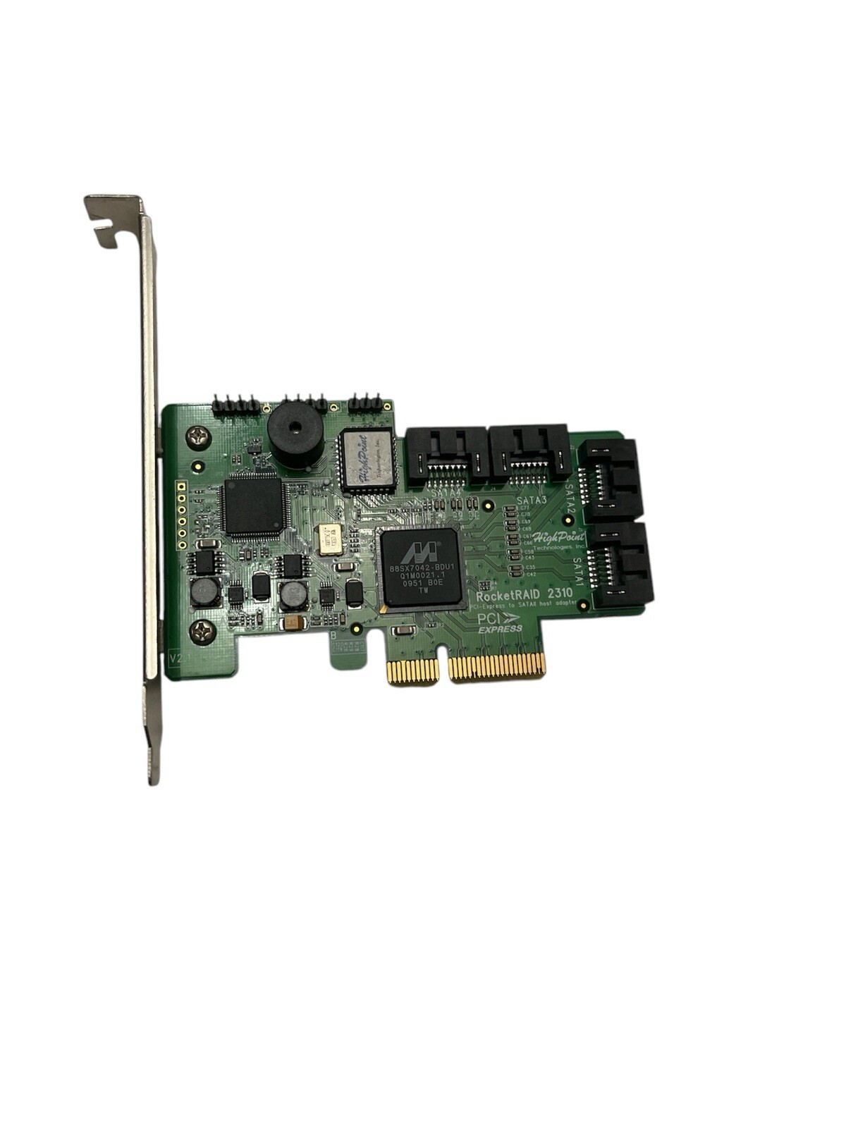 1pc used  HighPoint RocketRAID 2310 PCI-E SATA SAS array card