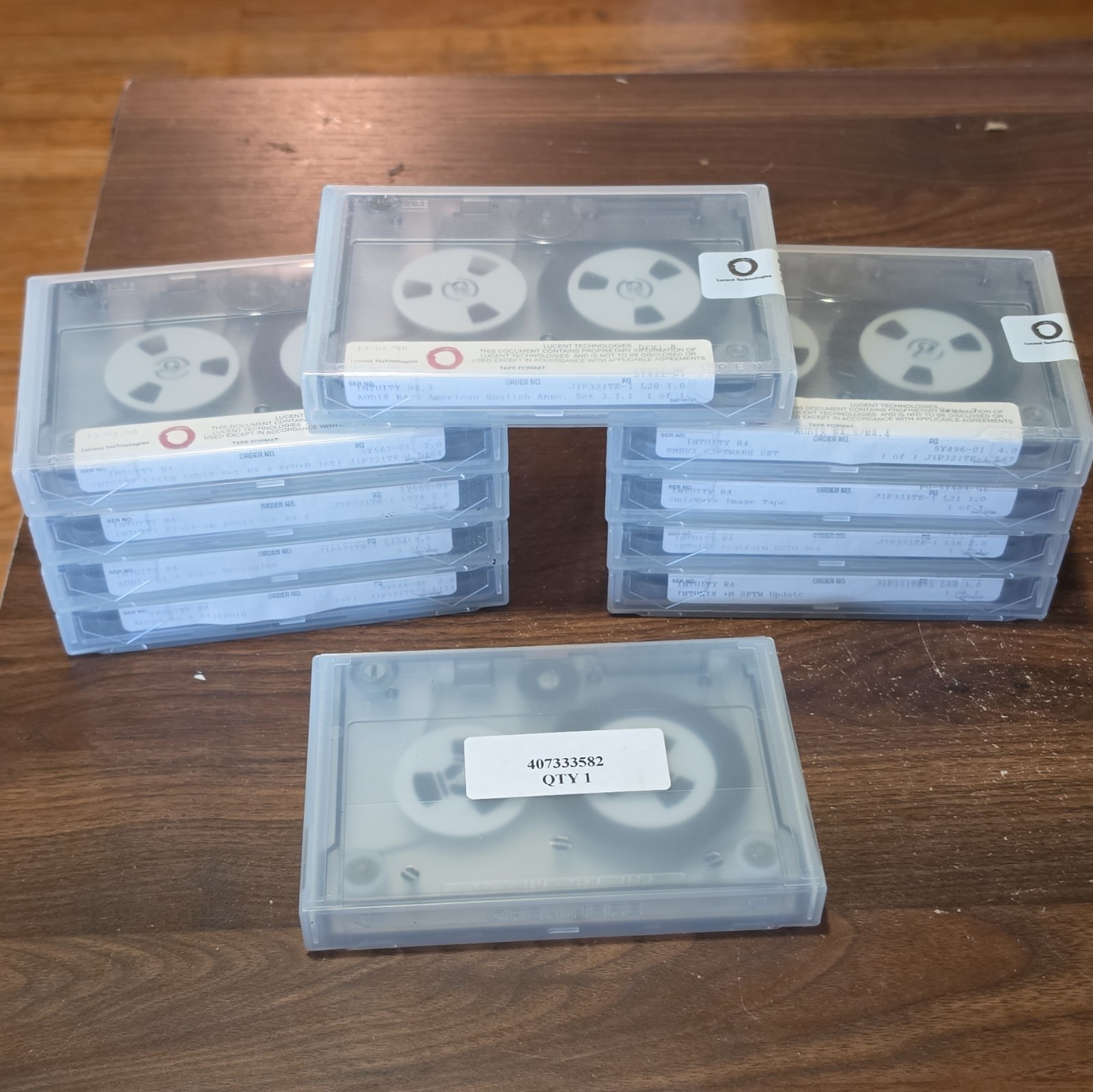 LOT OF 10 LUCENT TECHNOLOGIES Data Tape Cartridge QIC Blank Tape