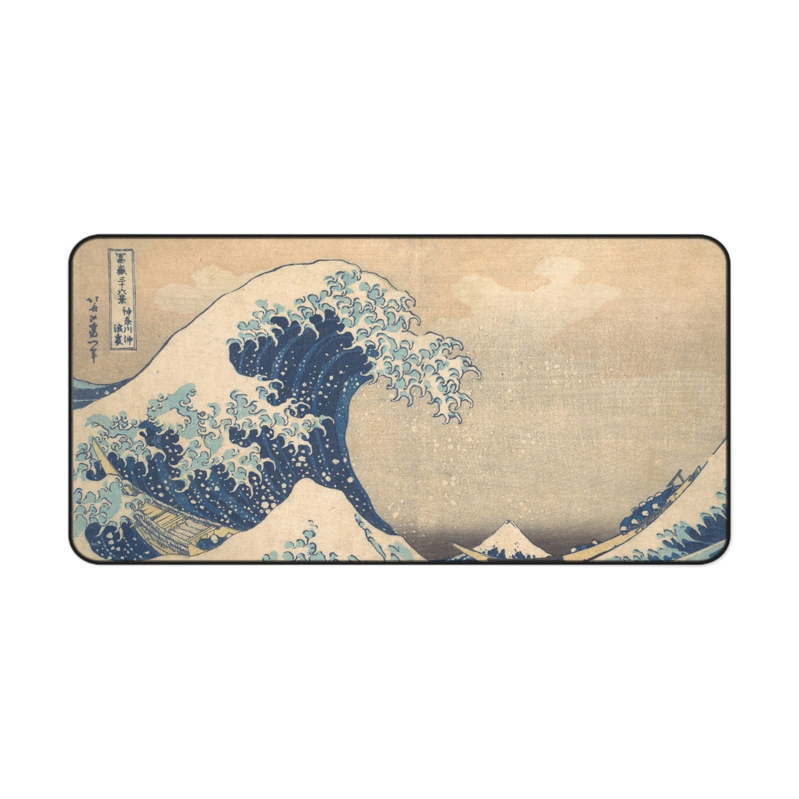 Japanese Wave Art Desk Mat | Non-Slip Mousepad