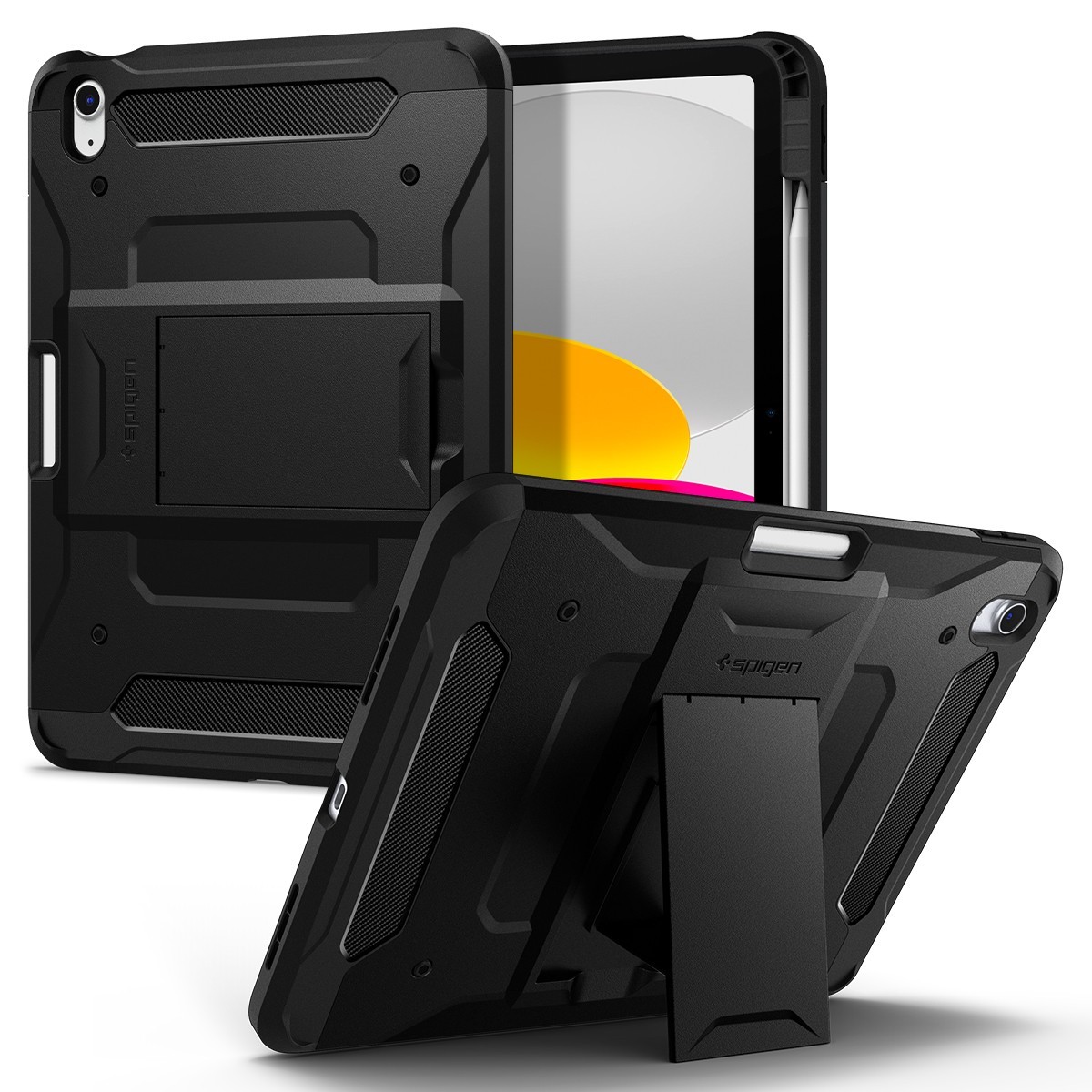 For iPad 10.9" | Spigen Tough Armor Pro Case Built in Kickstand Apple Pen Holder