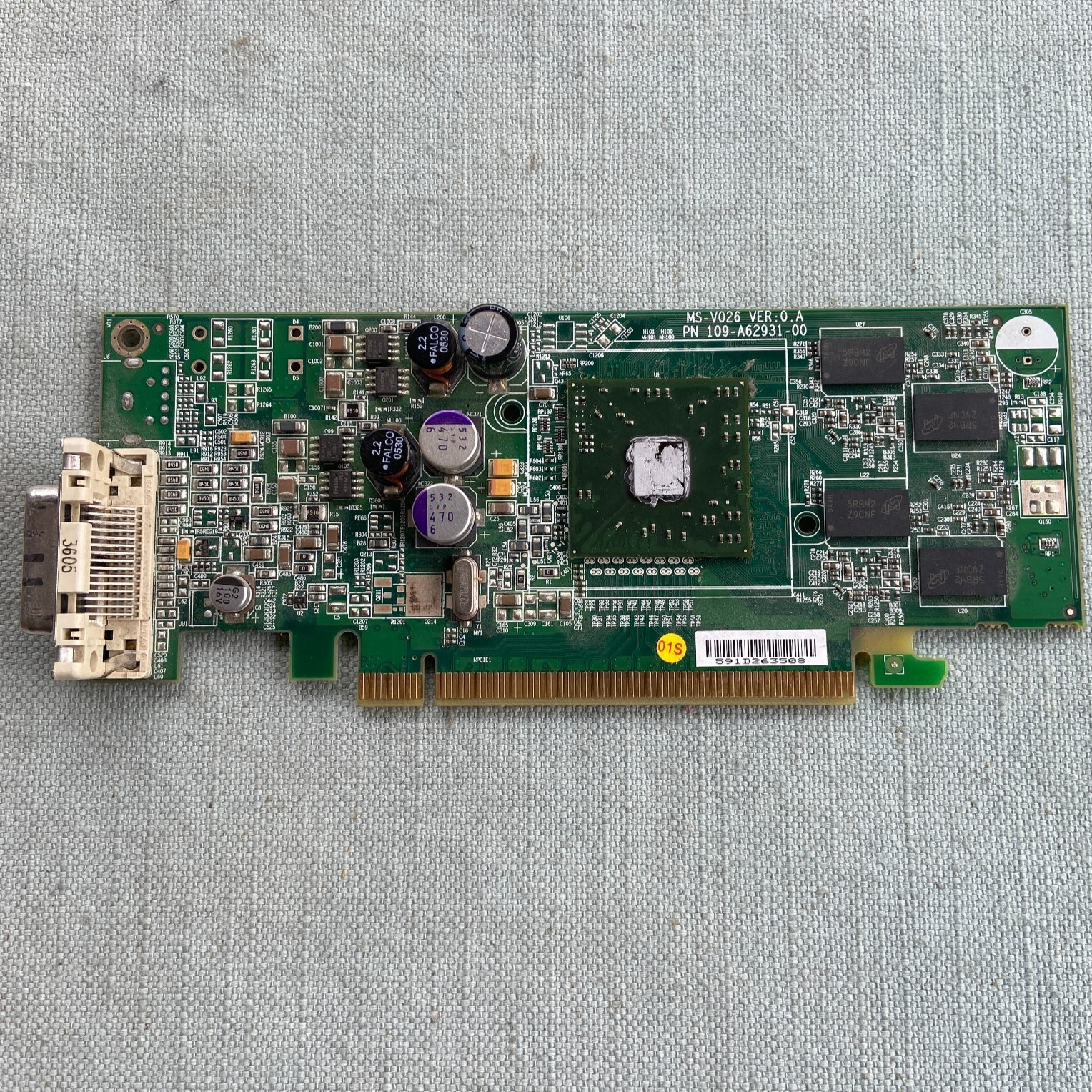 ATI Video Card DVI-D Dual Link DMS-59 MS-V026 PN 109-A62931-00 Micron Vintage 