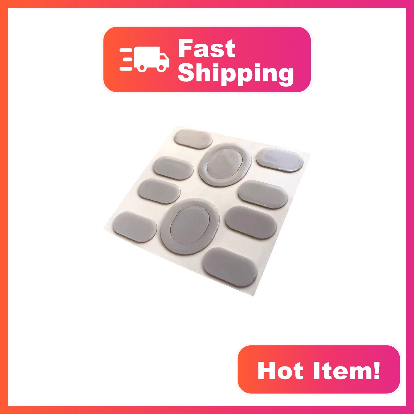 LZYDD Mouse Skates Pads for Logitech G203 G102 G Pro Pack of 2 Grey