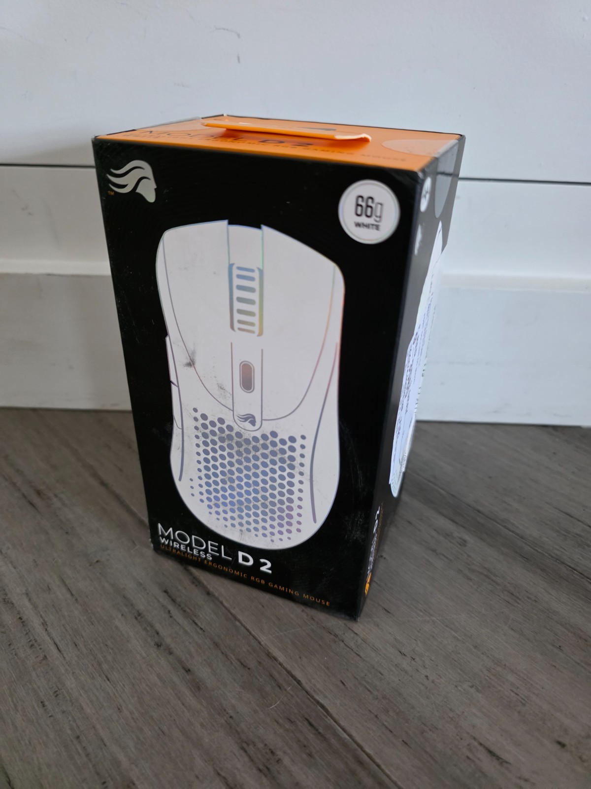NEW Glorious PC Gaming Race Model D Wireless Gaming Mouse White 19000 DPI 6 Btn