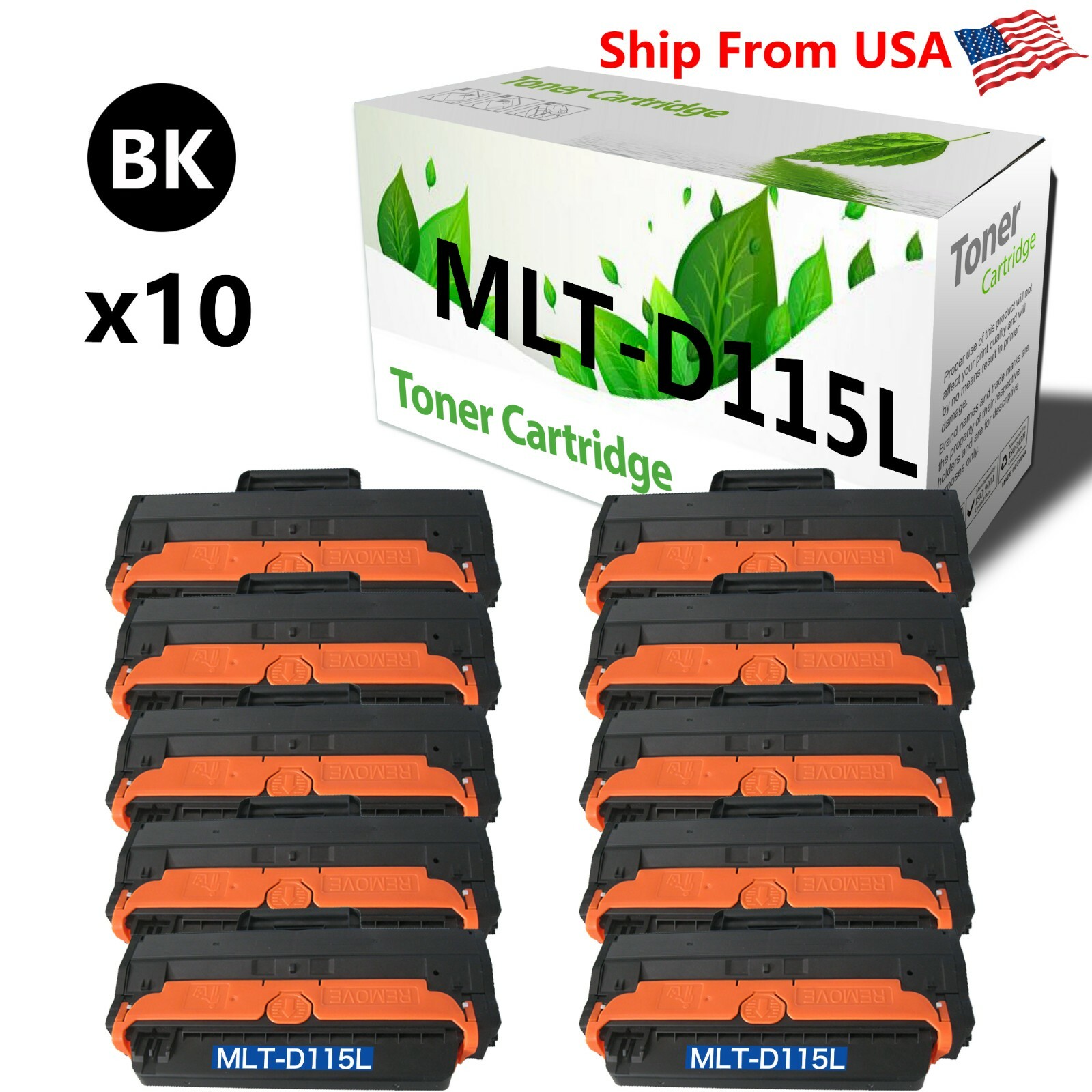 10PK MLT-D115L MLTD115L Toner Cartridge For SL-M2830 SL-2820DW Printer