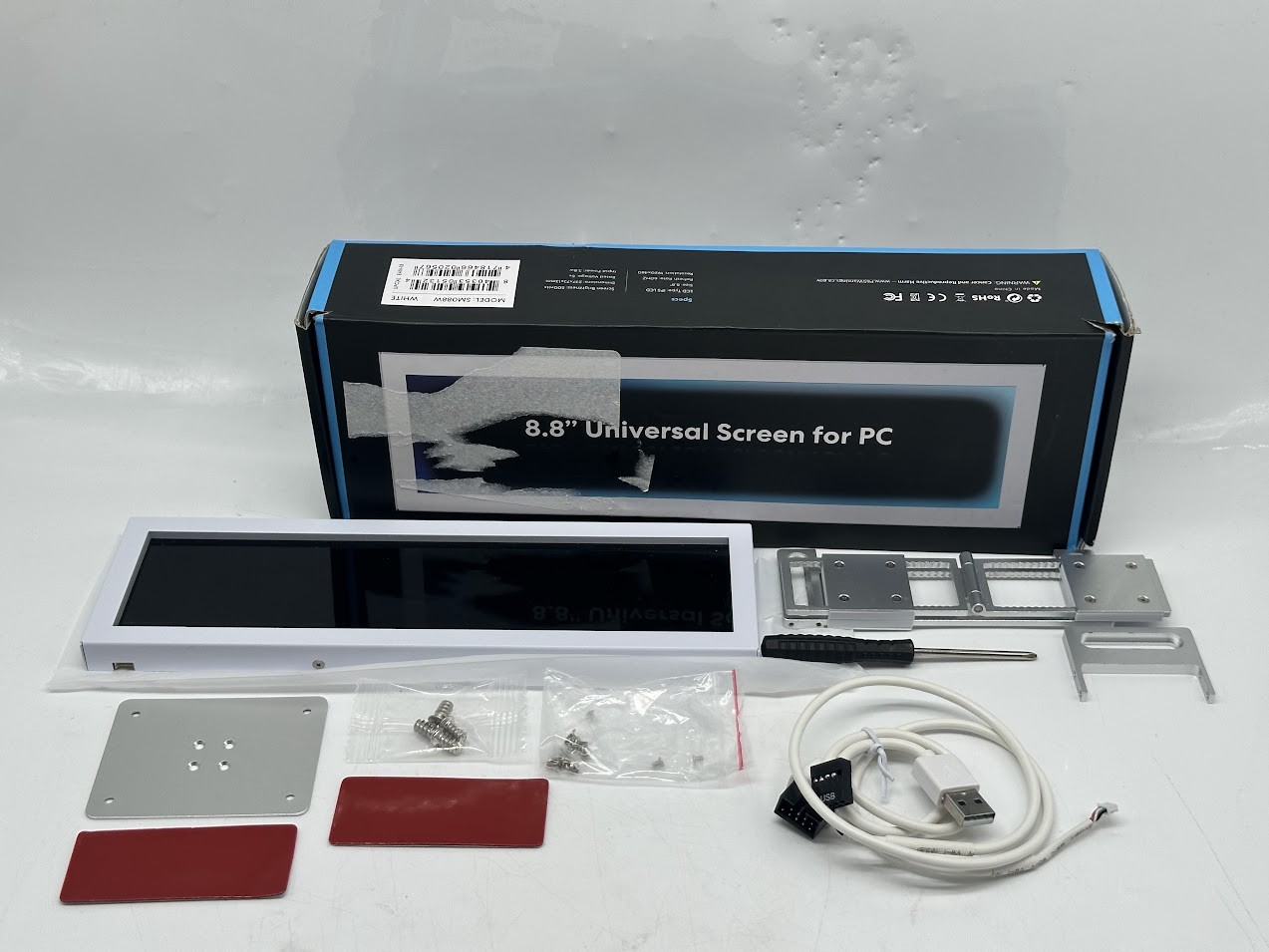 Lian Li 8.8" Universal Screen - White - OPEN BOX