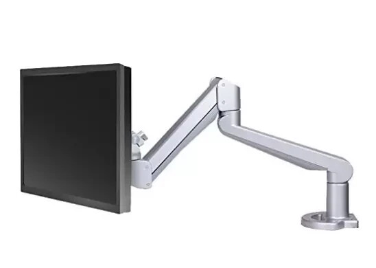 ESI Ergo EDGE-MAX-SLV Heavy Duty Single Monitor Arm 17.6 to 44 lb. Silver Finish