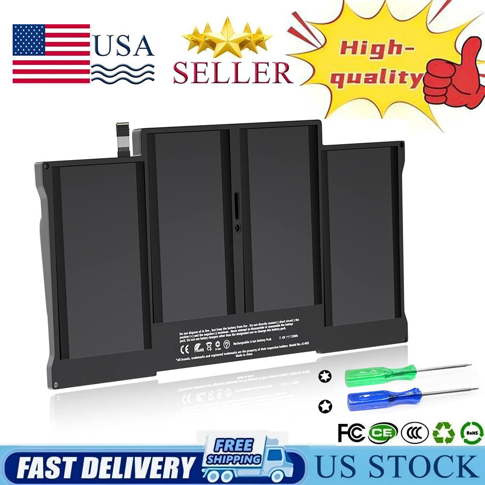 A1496 A1405 A1377 Laptop Battery For Apple MacBook Air 13 inch A1466 A1369 7.6V 