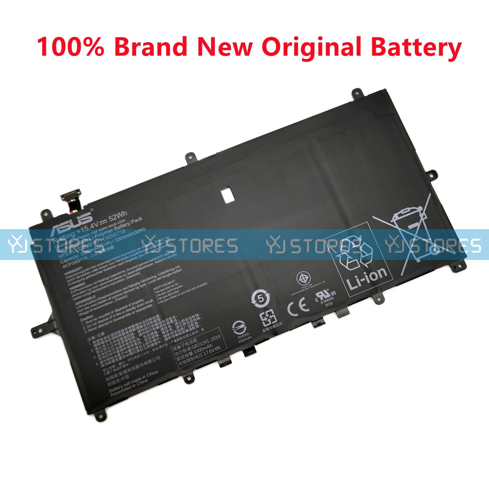 Genuine C41N1718 Battery for Asus NovaGo TP370QL 0B200-02810000 0B200-02810100