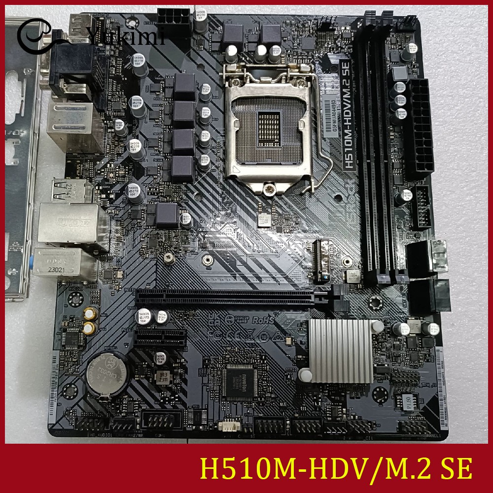FOR ASROCK H510M-HDV/M.2 SE DDR4*2 LGA1200 HDMI DVI-D D-Sub 64GB Ｍotherboard