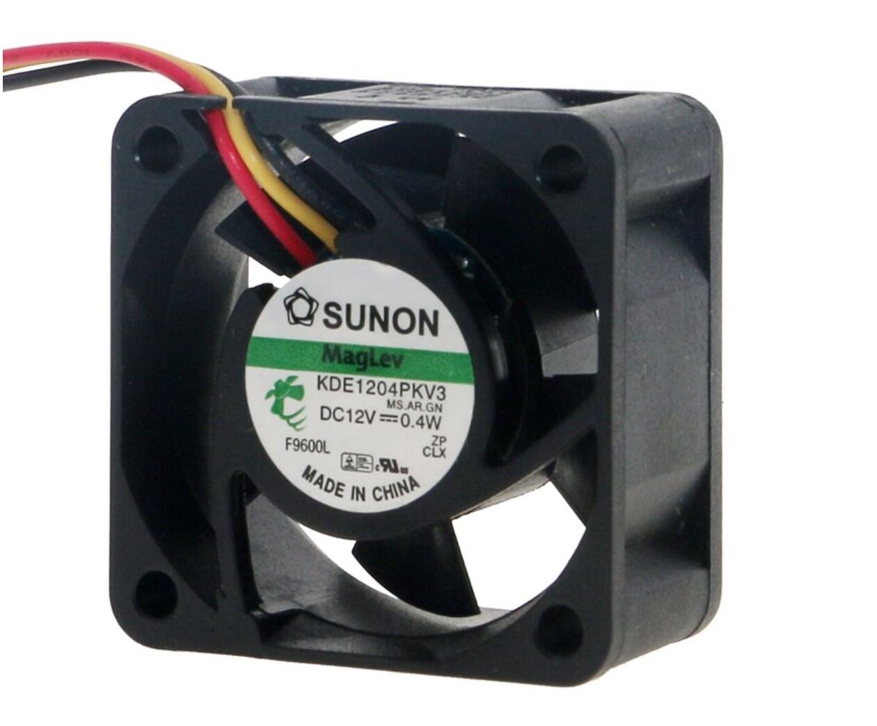 Sunon MagLev KDE1204PKV3-MS.AR.GN 3Pin 12V 5200RPM, 6.3cfm,18dB-A, Super Silence