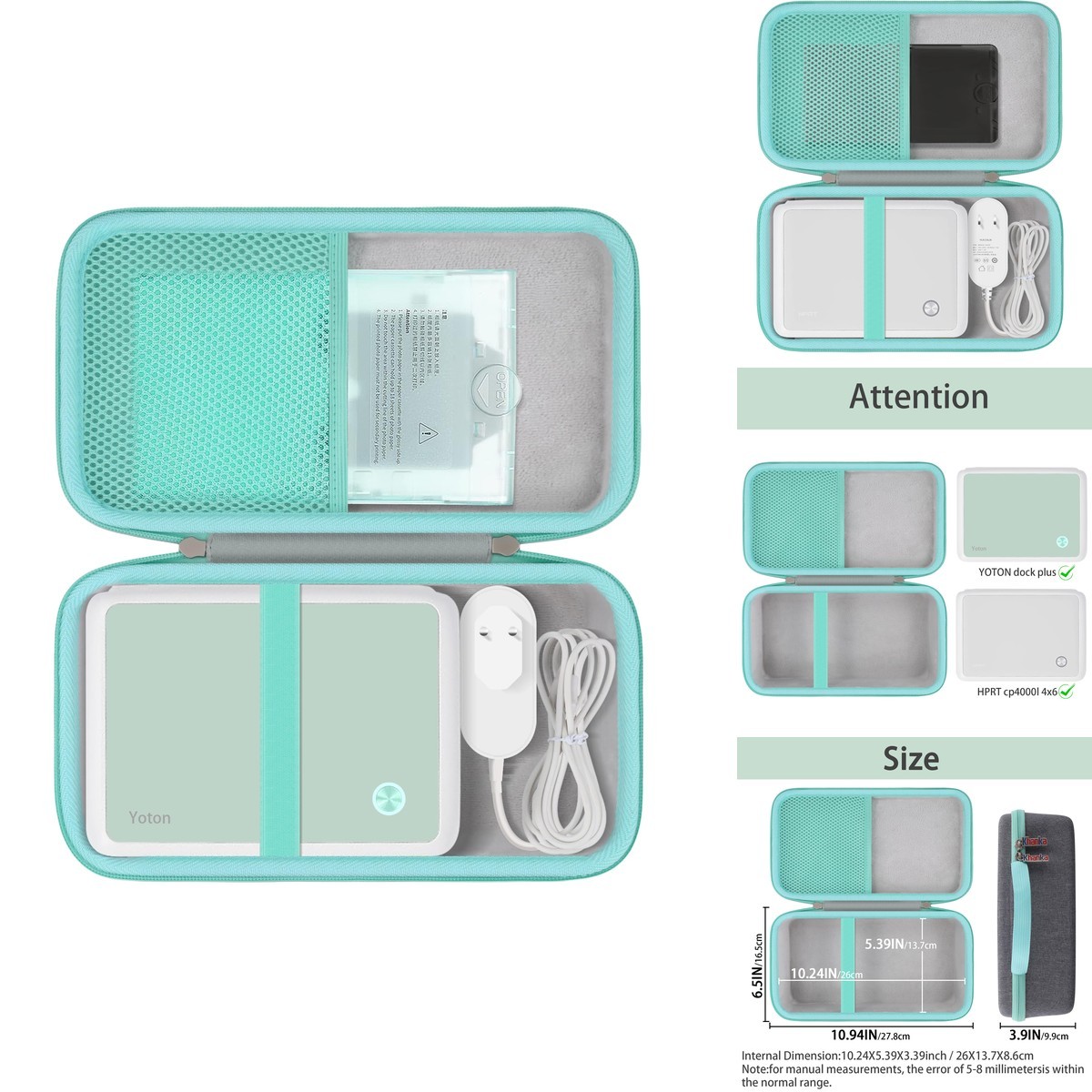 khanka Hard Storage Case for YOTON Dock Plus 4pass Instant Photo Printer
