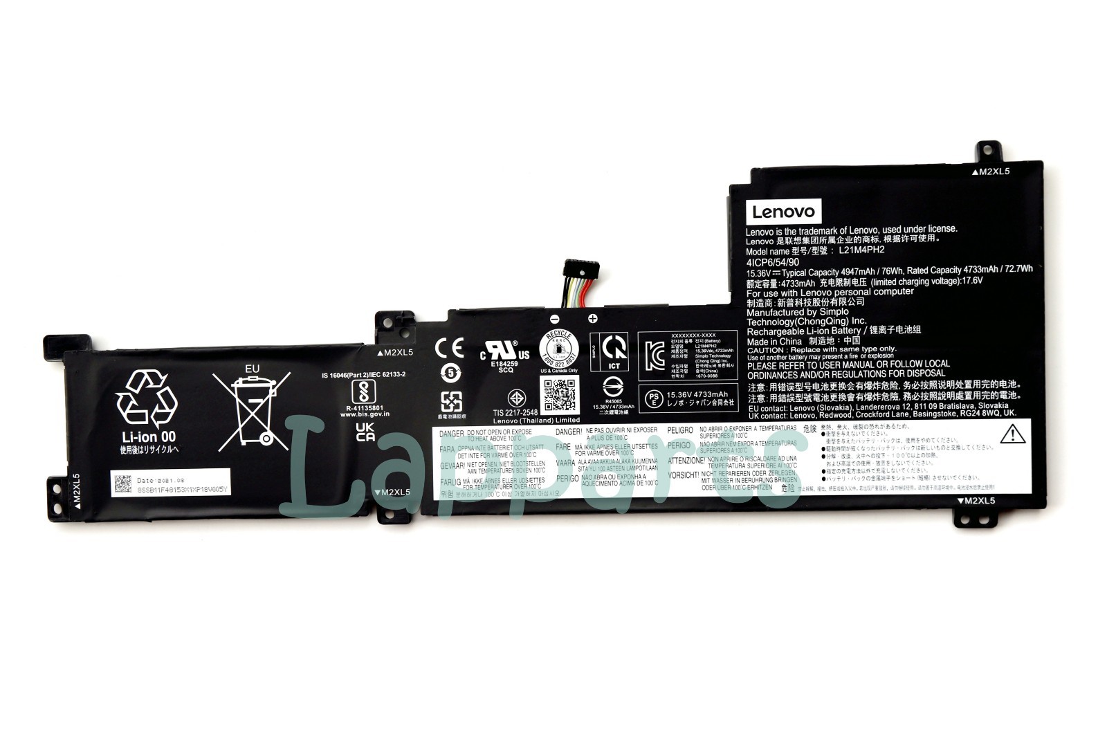 Genuine L21C4PH2 L21L4PH2 L21M4PH2 Battery for Lenovo Ideapad 5 15IAL7 82SF