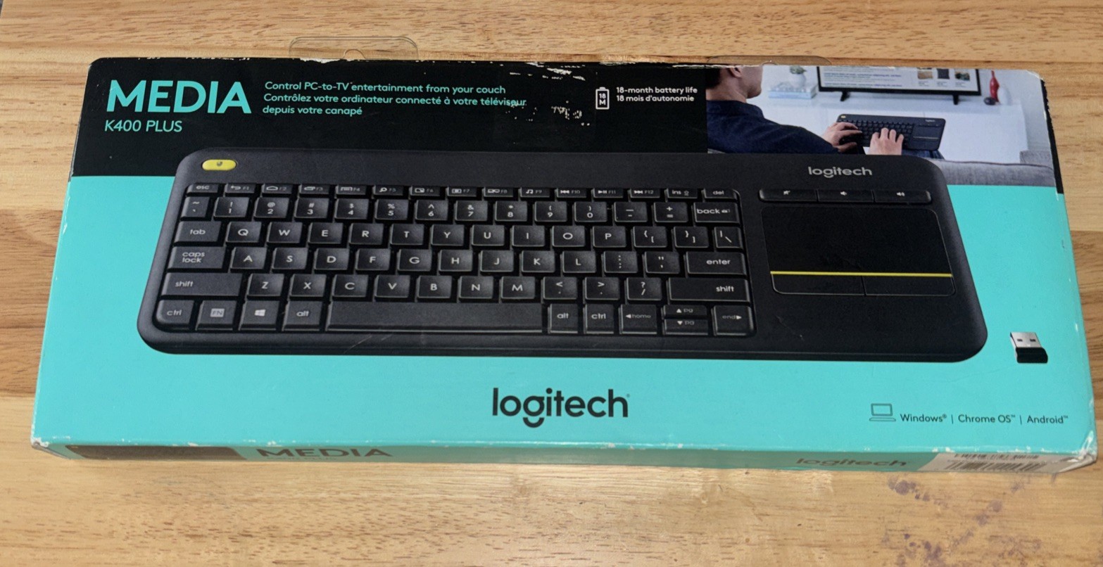 Logitech - K400 Plus TKL Wireless Membrane Keyboard for PC/TV/Laptop/Tablet
