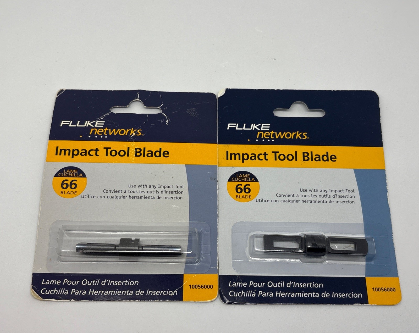 Lot of 2 Fluke Networks 66 Punch Down Blades – Model 10056500 – New / Excellent