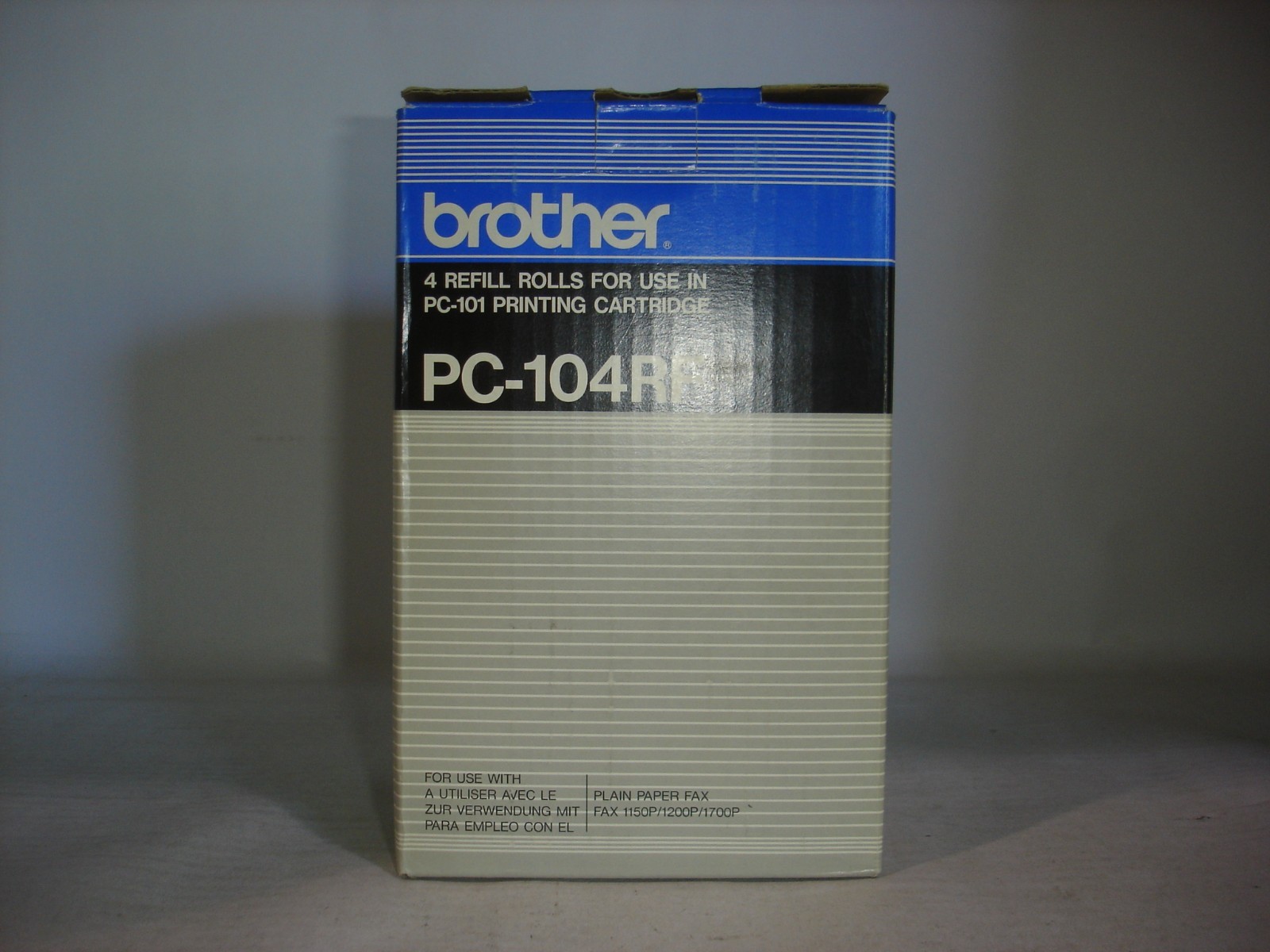 Genuine OEM Brother Black Refill Rolls for PC-101 Printing Cartridge (PC-104RF)