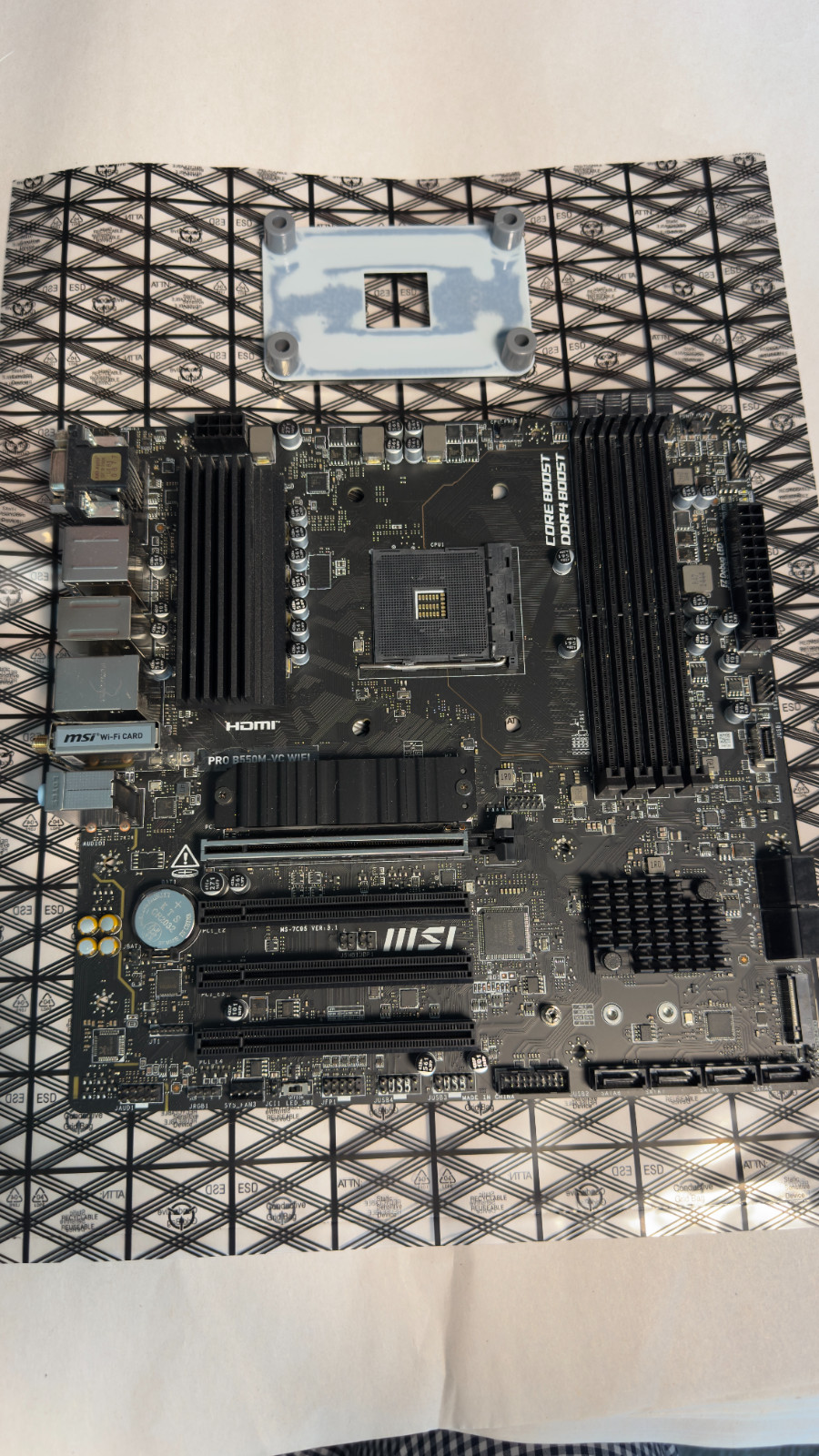 MSI PRO B550M-VC WIFI AM4 Micro ATX Motherboard AMD B550 DDR4 WiFi Used