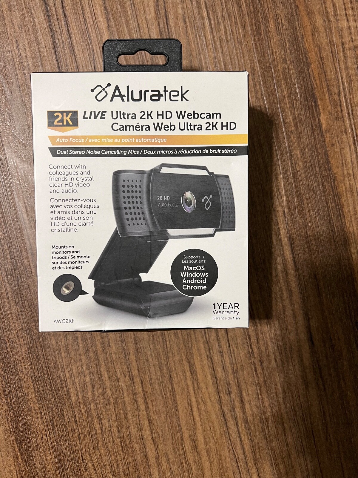 Aluratek Live Ultra 2k HD Webcam - AWC2KF