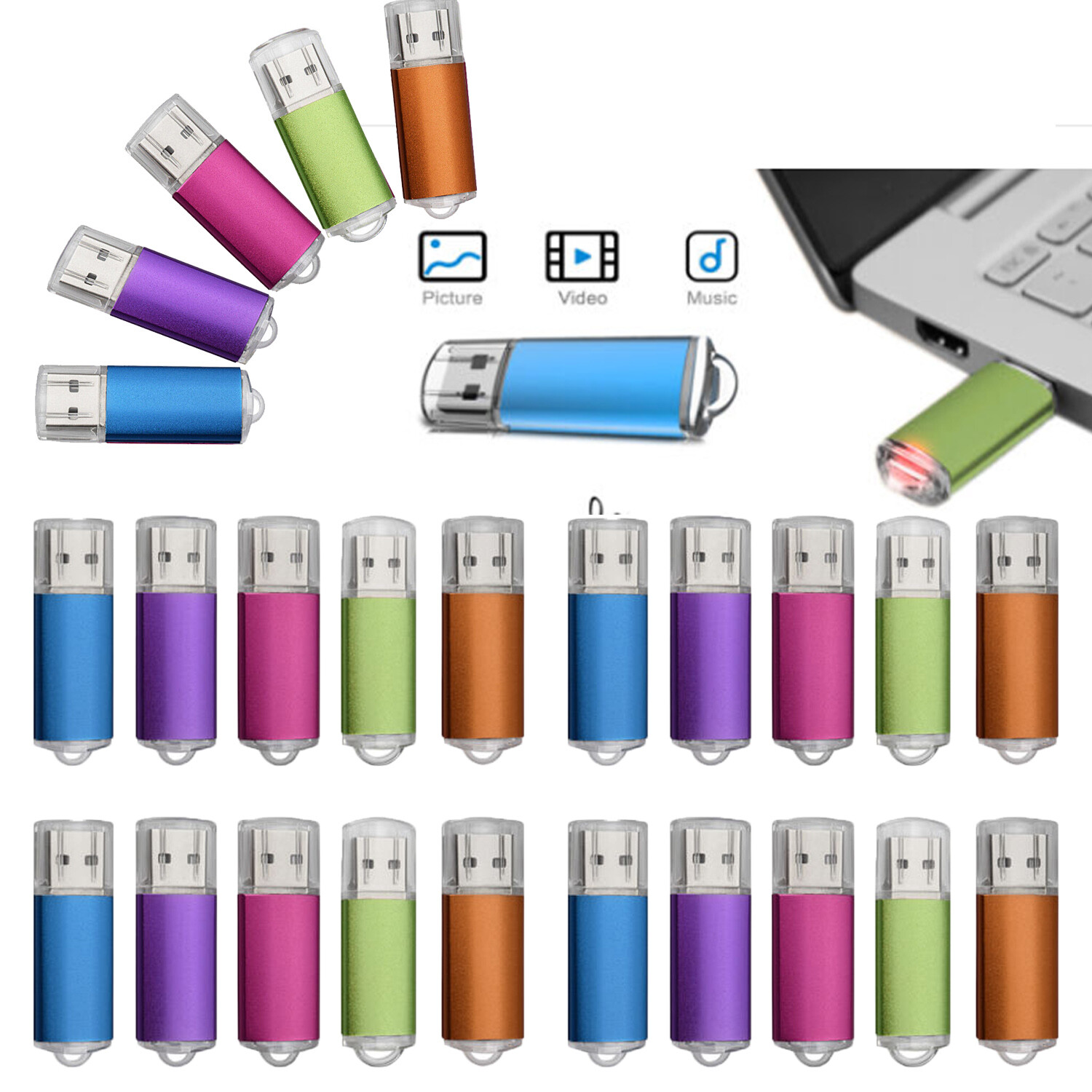 Wholesale 32GB USB 2.0 Flash Drive Memory Stick Flash Thumb Pen Drive Storage