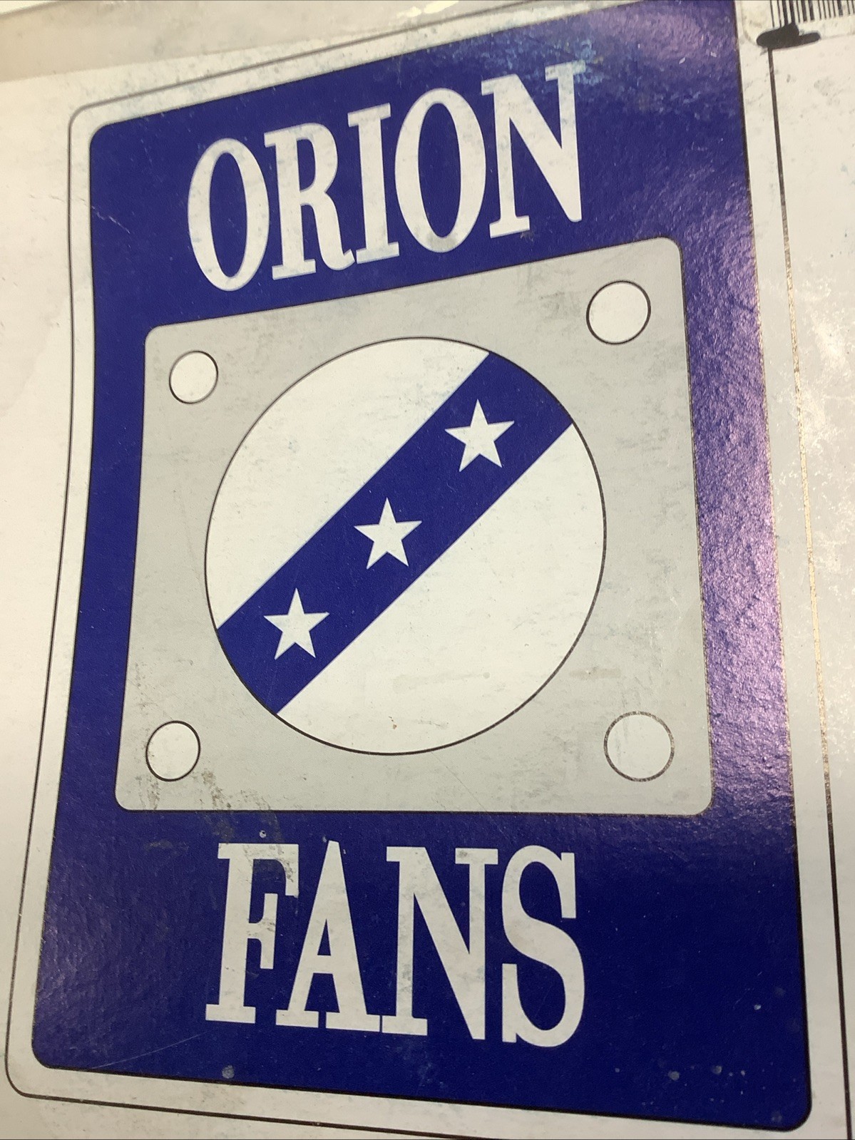 ORION FANS - Model 0A172SAPL-11-1 TB   50/60 Hz  115VAC 0.25/0.23AMP
