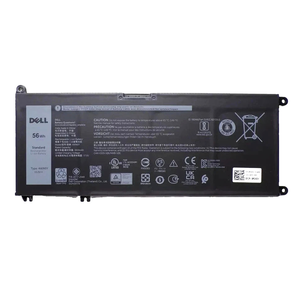 OEM Genuine Dell 56WH 4WN0Y JYFV9 Battery For Inspiron 13 7353 7577 7778 7779 US