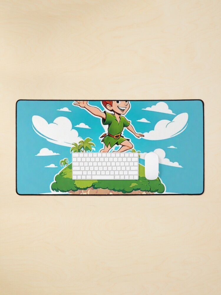 Peter Pan And Island Desk Mat - Gift For Disney Fan