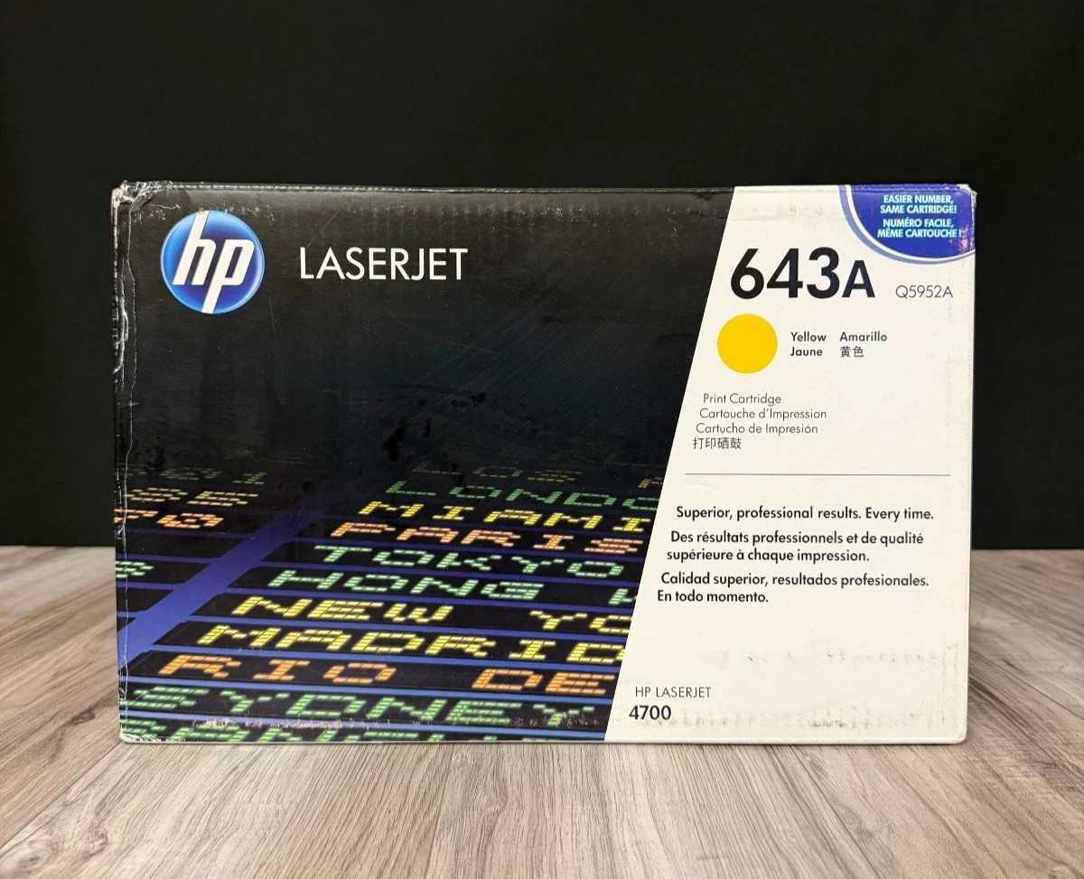 HP 643A Yellow LaserJet Toner Cartridge Q5952A Color LaserJet 4700 OEM NEW