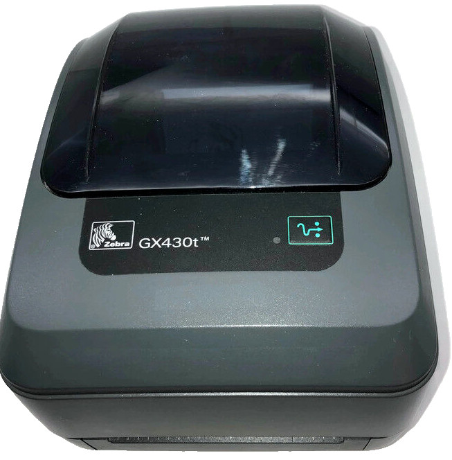 Zebra GX430t Thermal Label Printer USB LAN Ethernet Network GX43-102410 