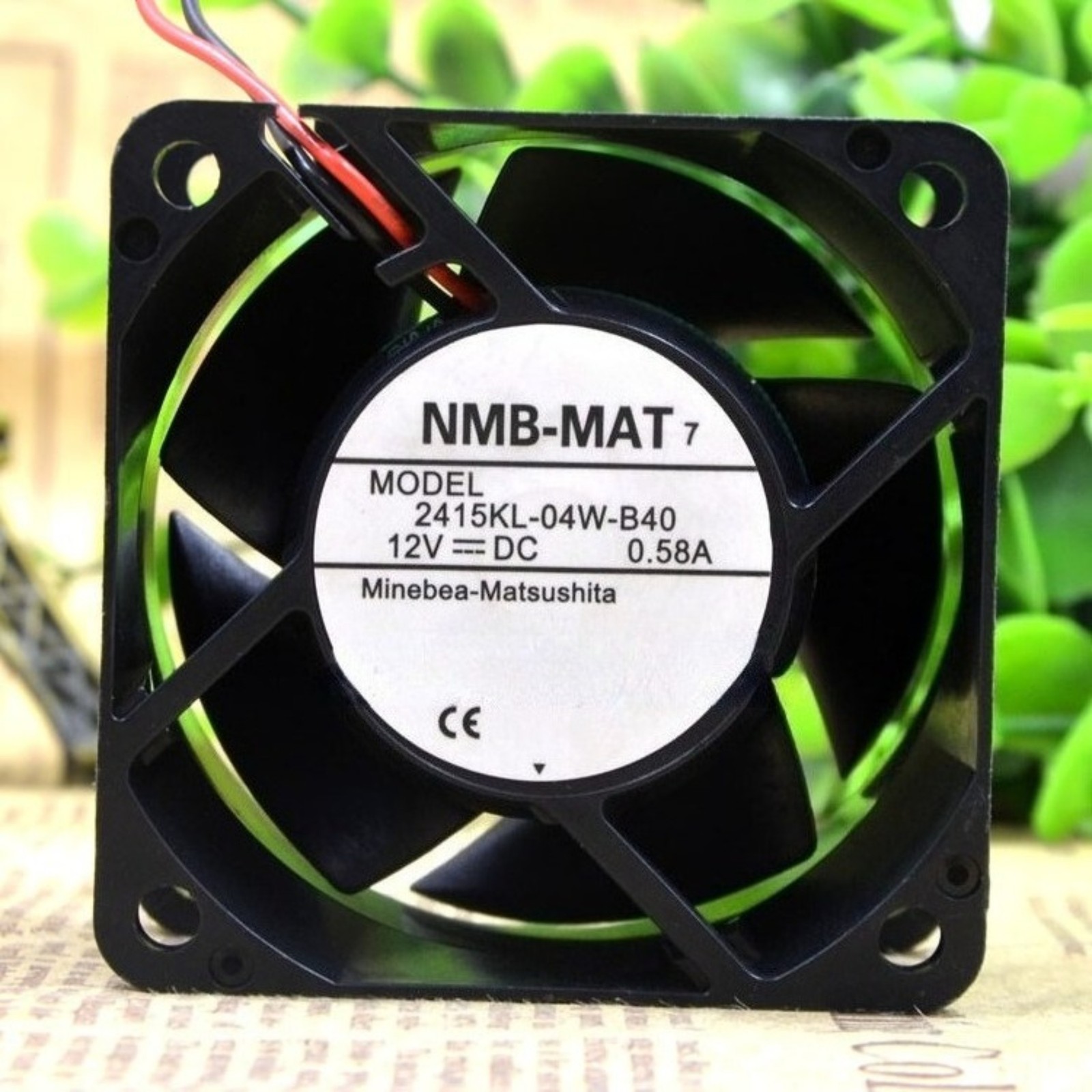 10pcs NMB-MAT 2415KL-04W-B40 MODEL 6038 6CM DC 12V 0.58A 2-wire Cooling Fan