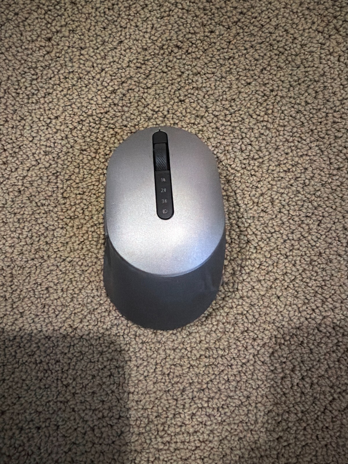 Dell MS5320W Multi-Device Wireless Bluetooth Mouse Gray Silver Tested No Dongle