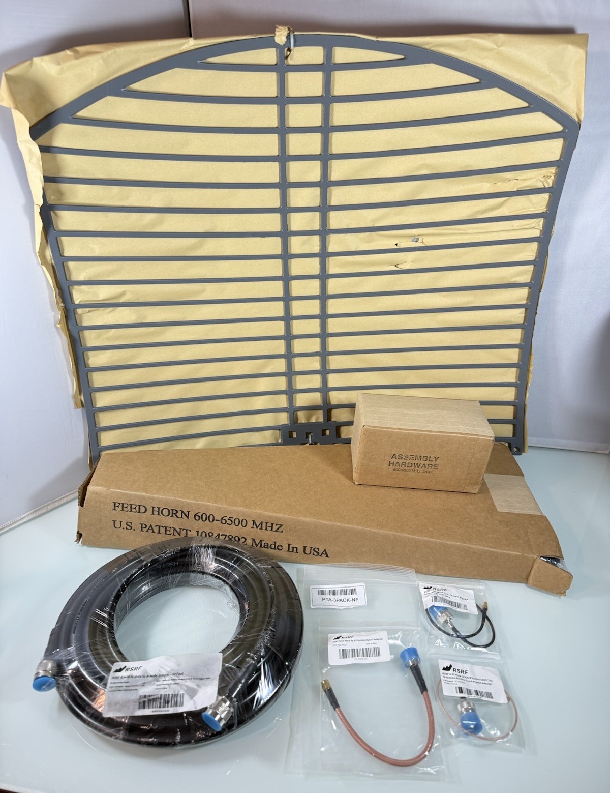 Waveform Griddy Grid Parabolic Antenna Complete Kit 40km Range 4G LTE 5G NR WiFi