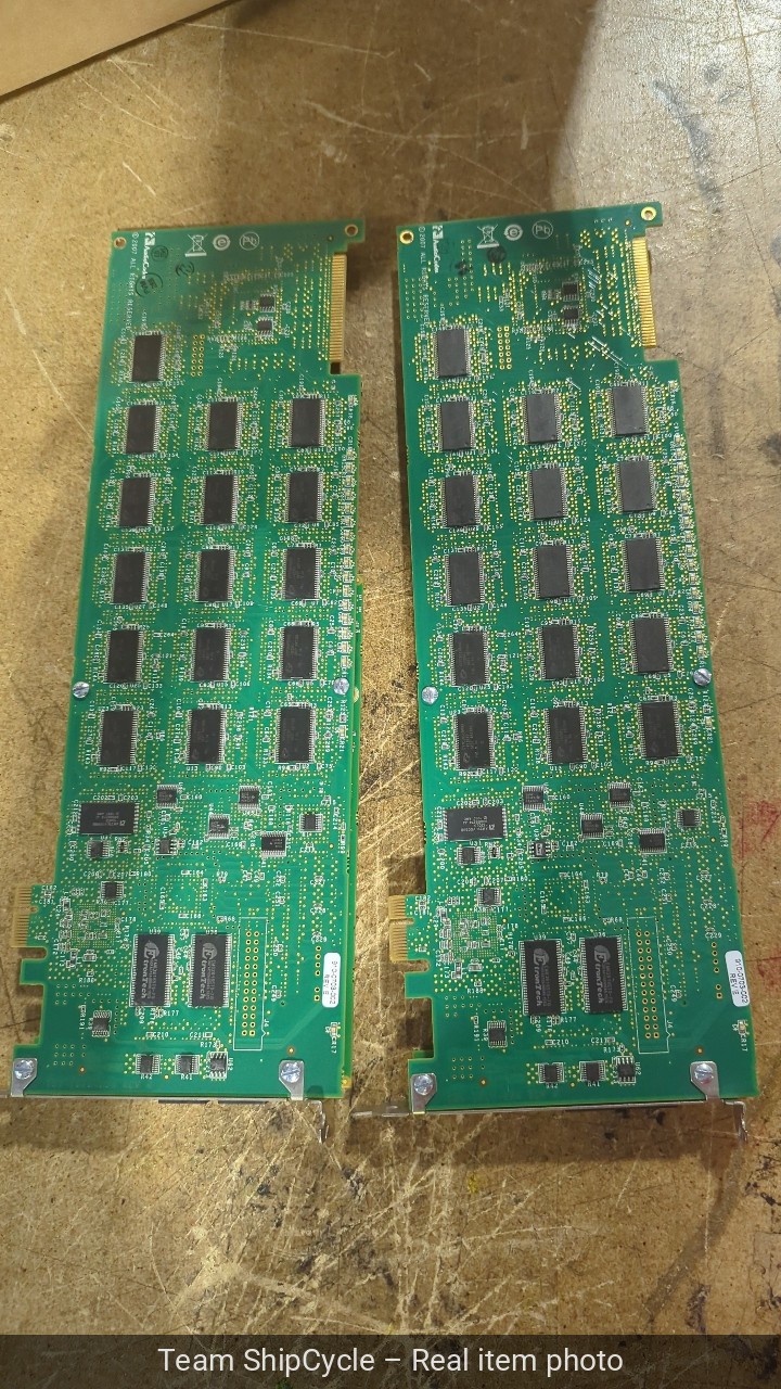 Lot of 2 AudioCodes DP Series PCI Dual VoIP Telephony Card 9100703002 G2U