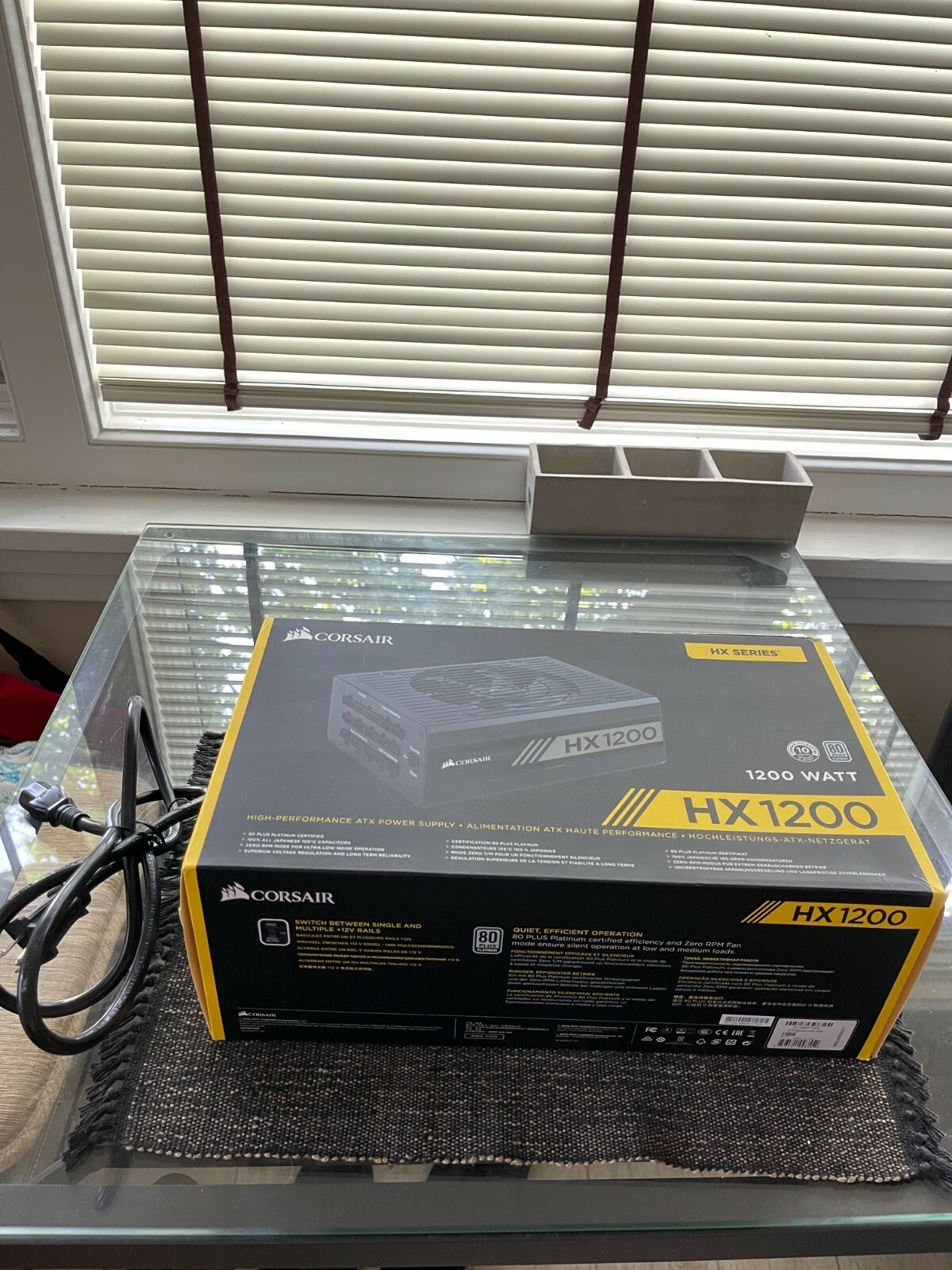 Corsair HX1200 80 PLUS PLATINUM Certified 1200W Fully Modular Power Supply Unit