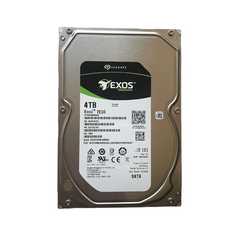 ST4000NM000B Seagate Exos 7E10 4 TB Hard Drive Internal SATA SATA/600