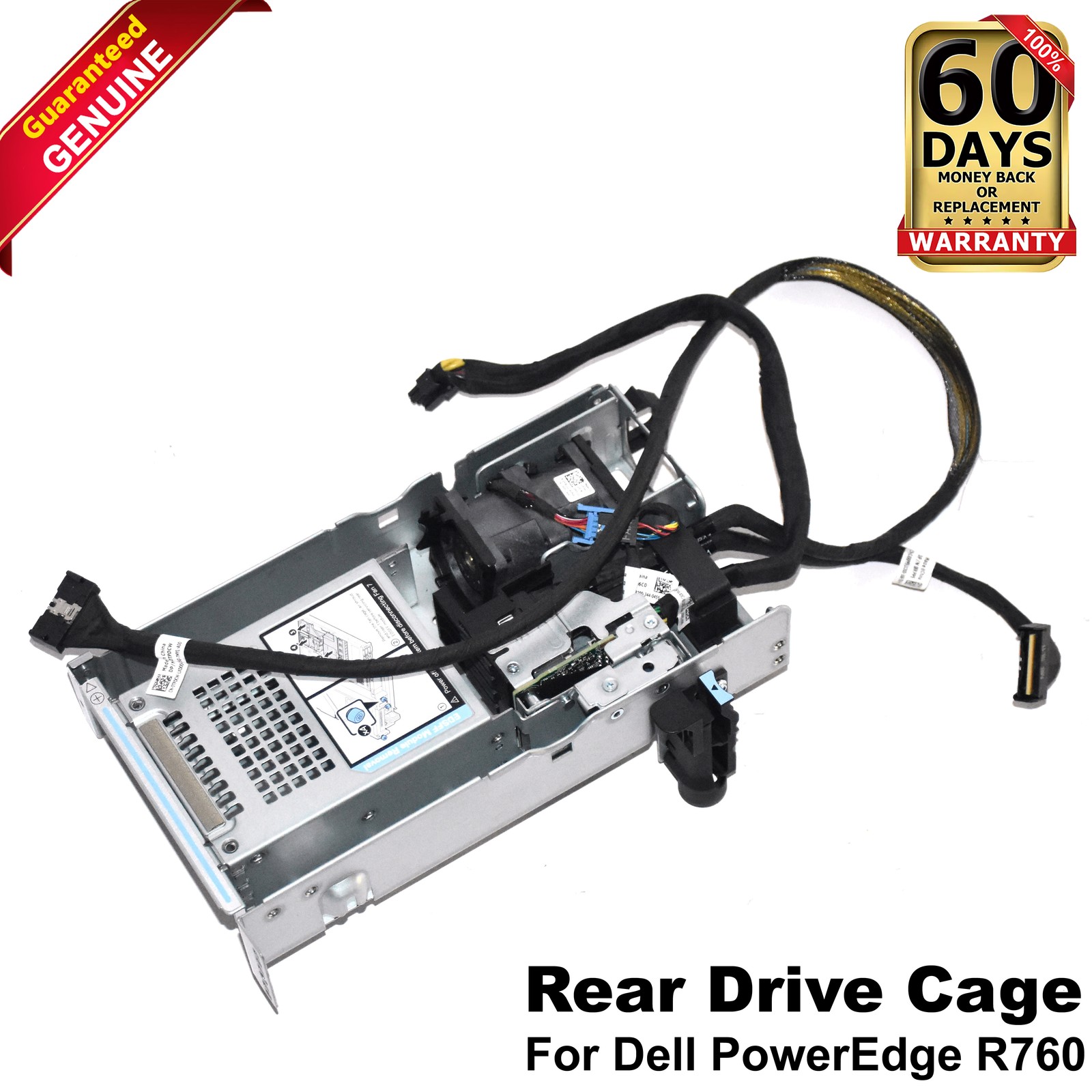 Dell PowerEdge R760 Rear 4x EDSFF E3.S Gen5 NVMe SSD Drive Bay Kit CBL FAN 3NVF2