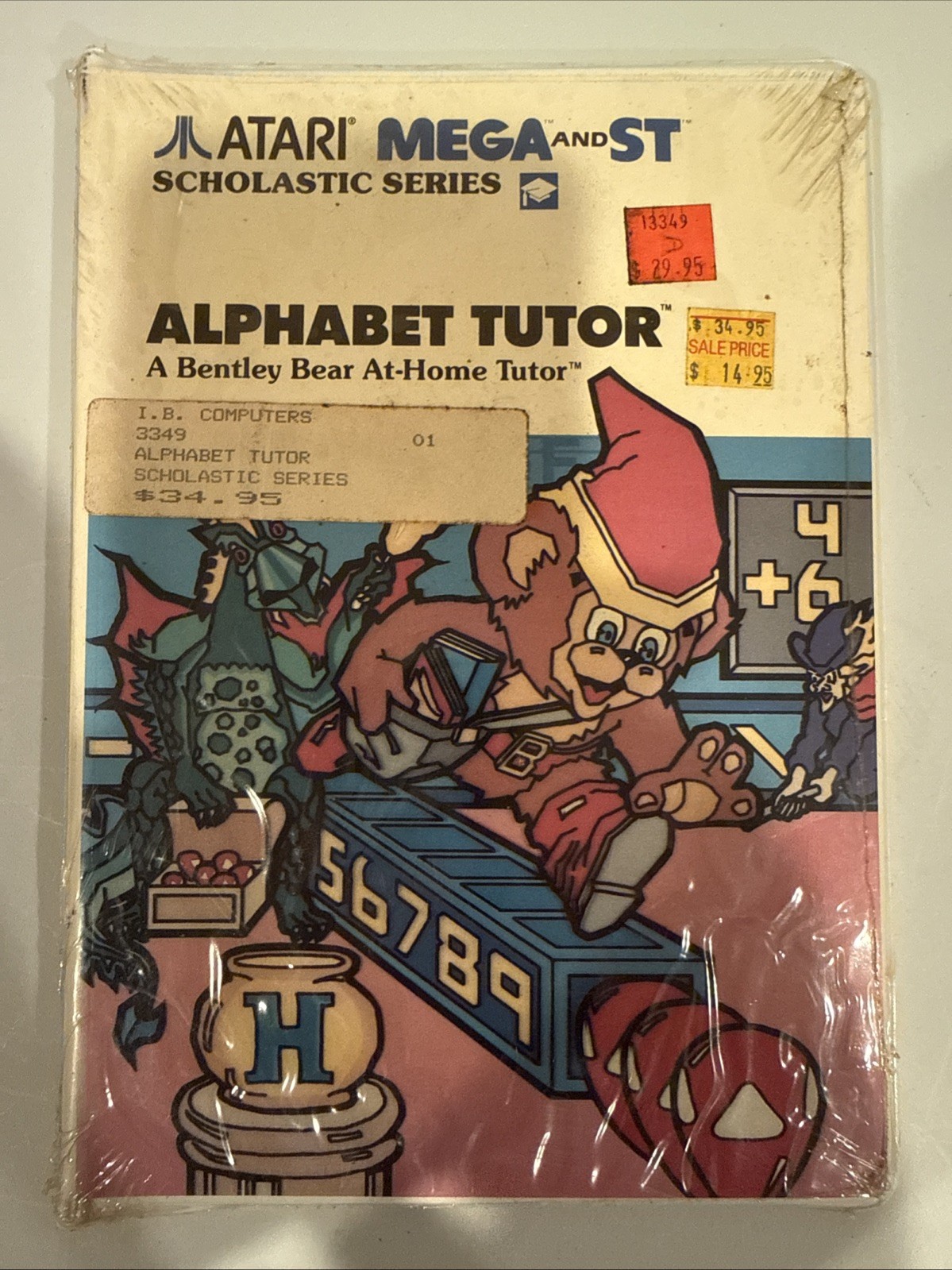 Alphabet Tutor/Bentley Bear (Atari ST Scholastic Series, 1988) New/Sealed