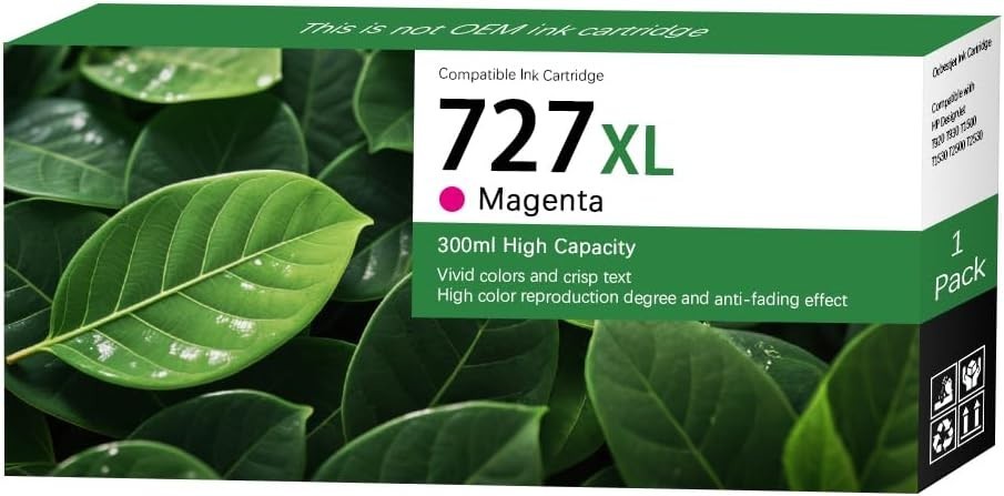 727 Magenta Ink Cartridge HP DesignJet T930 T920 T2530 T2500 T1530 T1500 BN