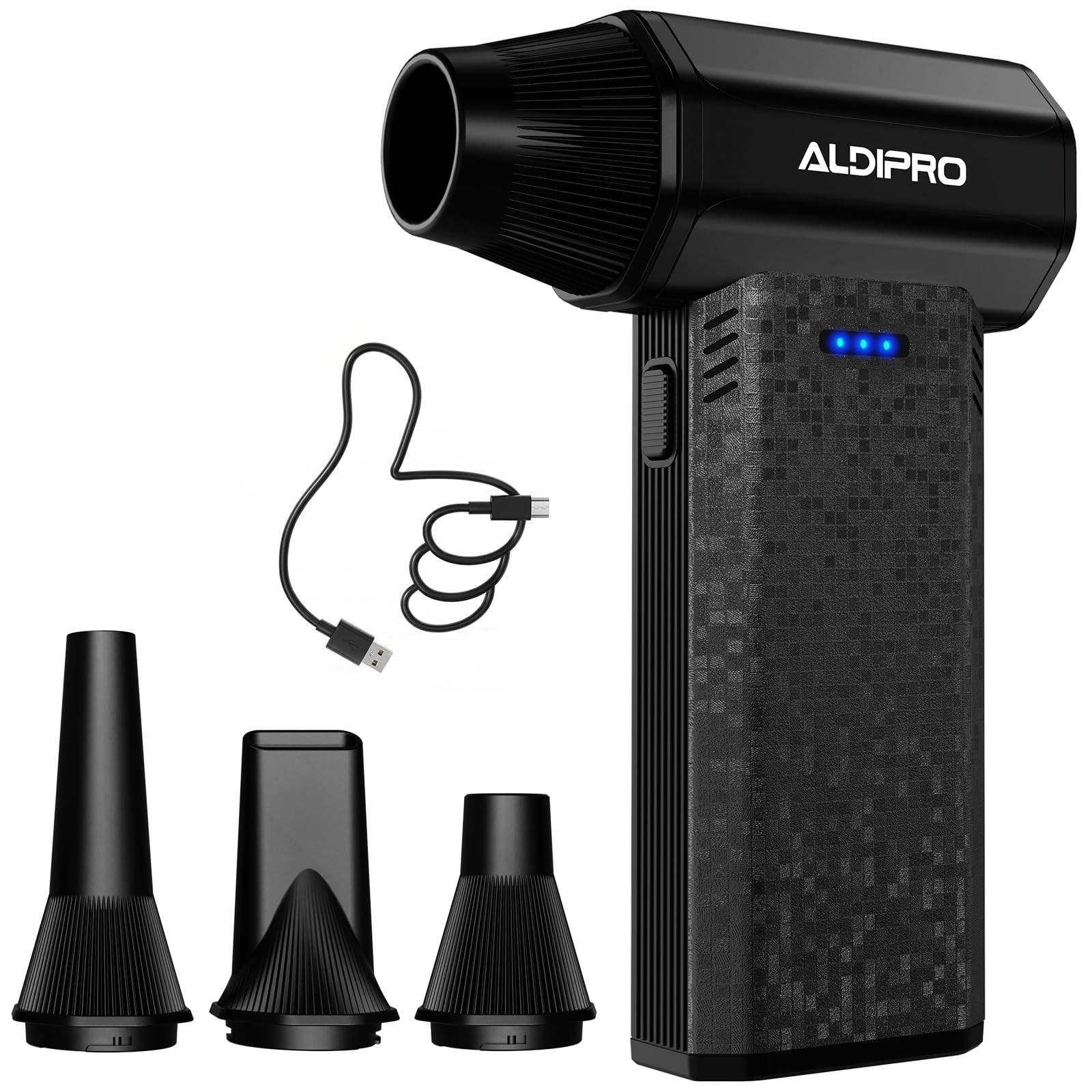 110000 RPM Brushless Compressed Air Duster for Deep PC Keyboard Cleaning